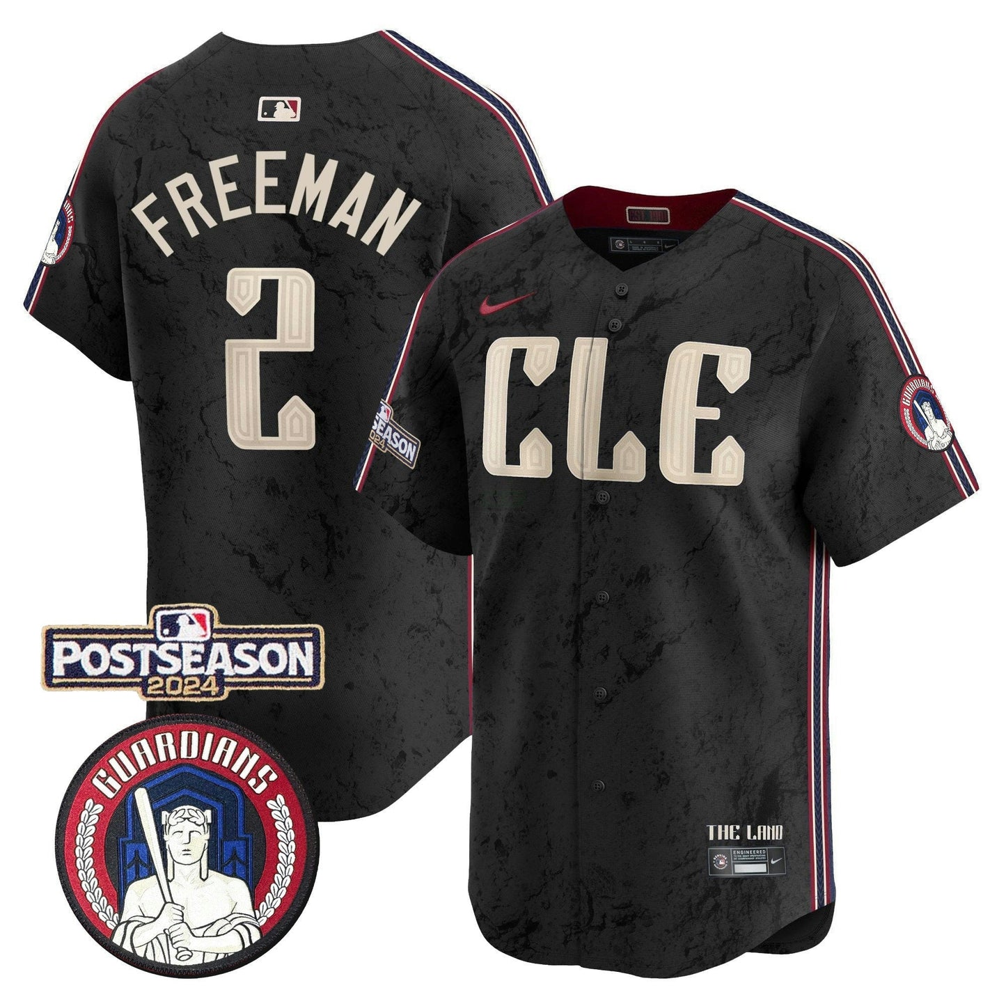 Camisa MLB Men’s Cleveland 2024 Postseason Patch City Connect Vapor Premier Limited Jersey