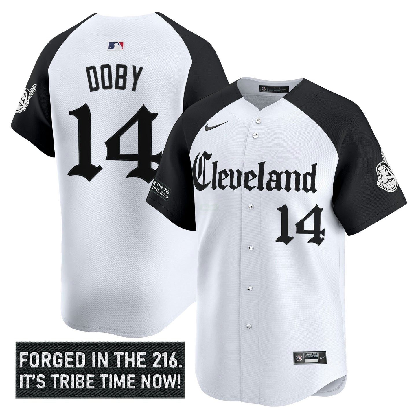 Camisa MLB Men’s Cleveland Indians ‘Gothic Iron Edition’ Vapor Premier Limited Jersey