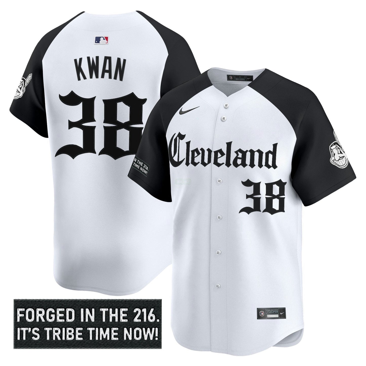Camisa MLB Men’s Cleveland Indians ‘Gothic Iron Edition’ Vapor Premier Limited Jersey