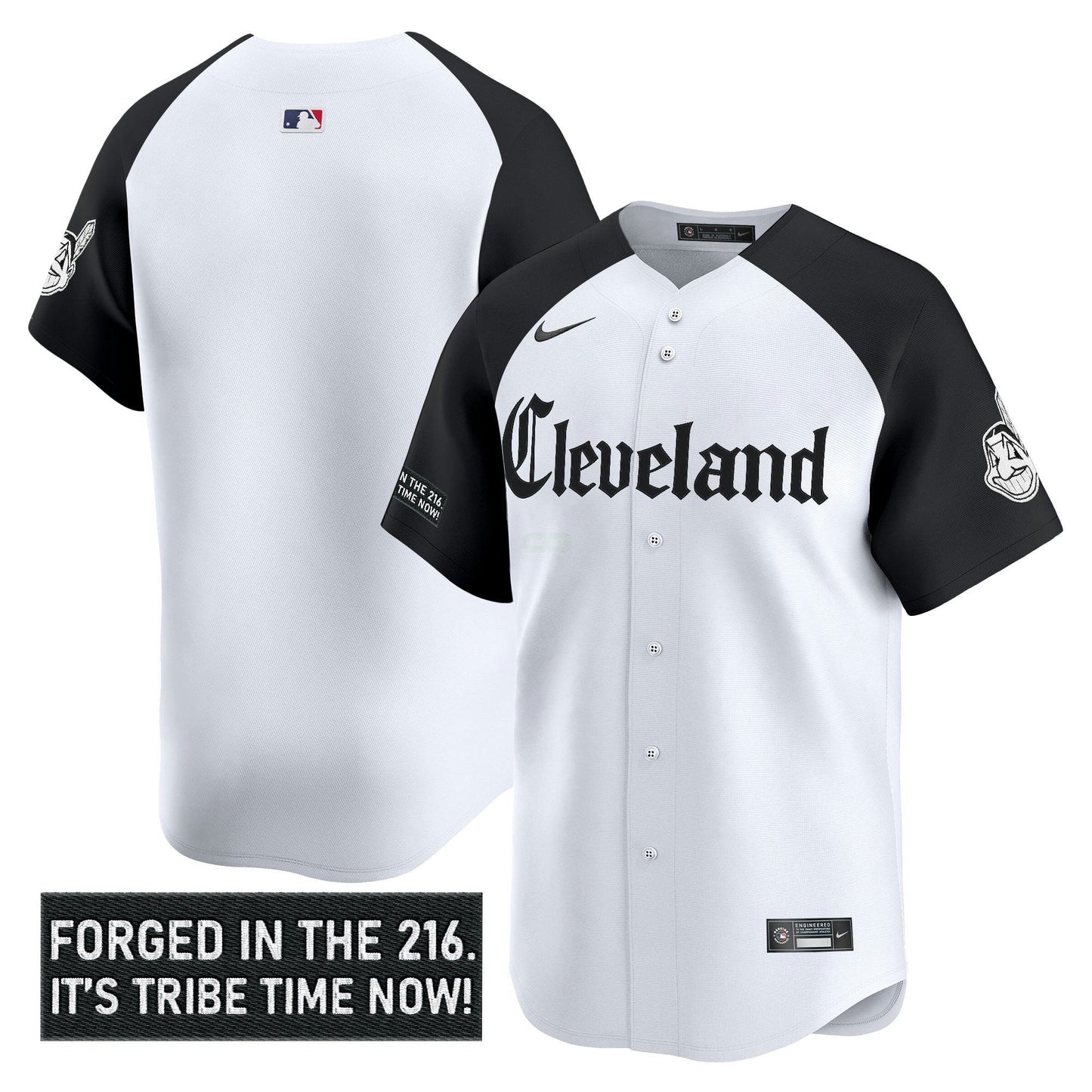Camisa MLB Men’s Cleveland Indians ‘Gothic Iron Edition’ Vapor Premier Limited Jersey