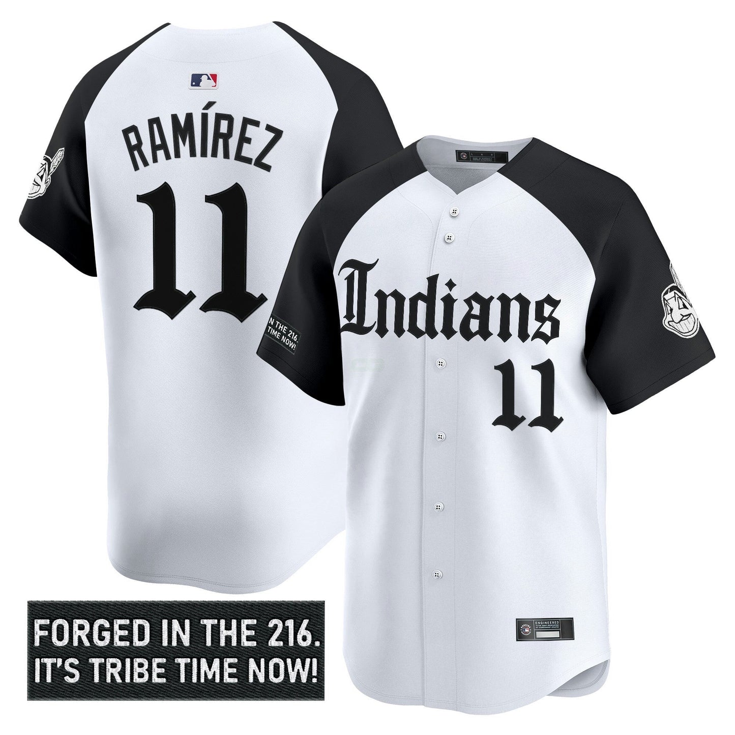 Camisa MLB Men’s Cleveland Indians ‘Gothic Iron Edition’ Vapor Premier Limited Jersey V2