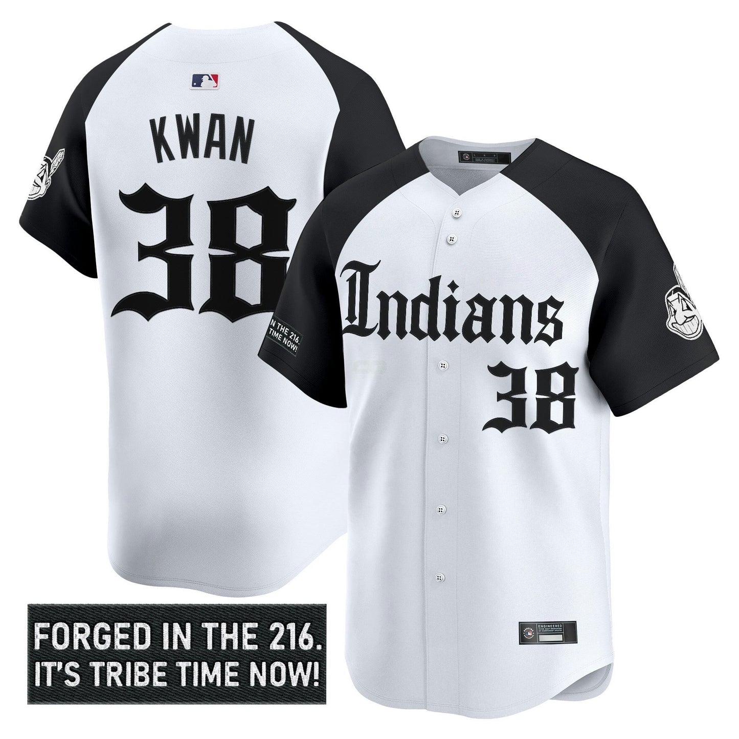 Camisa MLB Men’s Cleveland Indians ‘Gothic Iron Edition’ Vapor Premier Limited Jersey V2