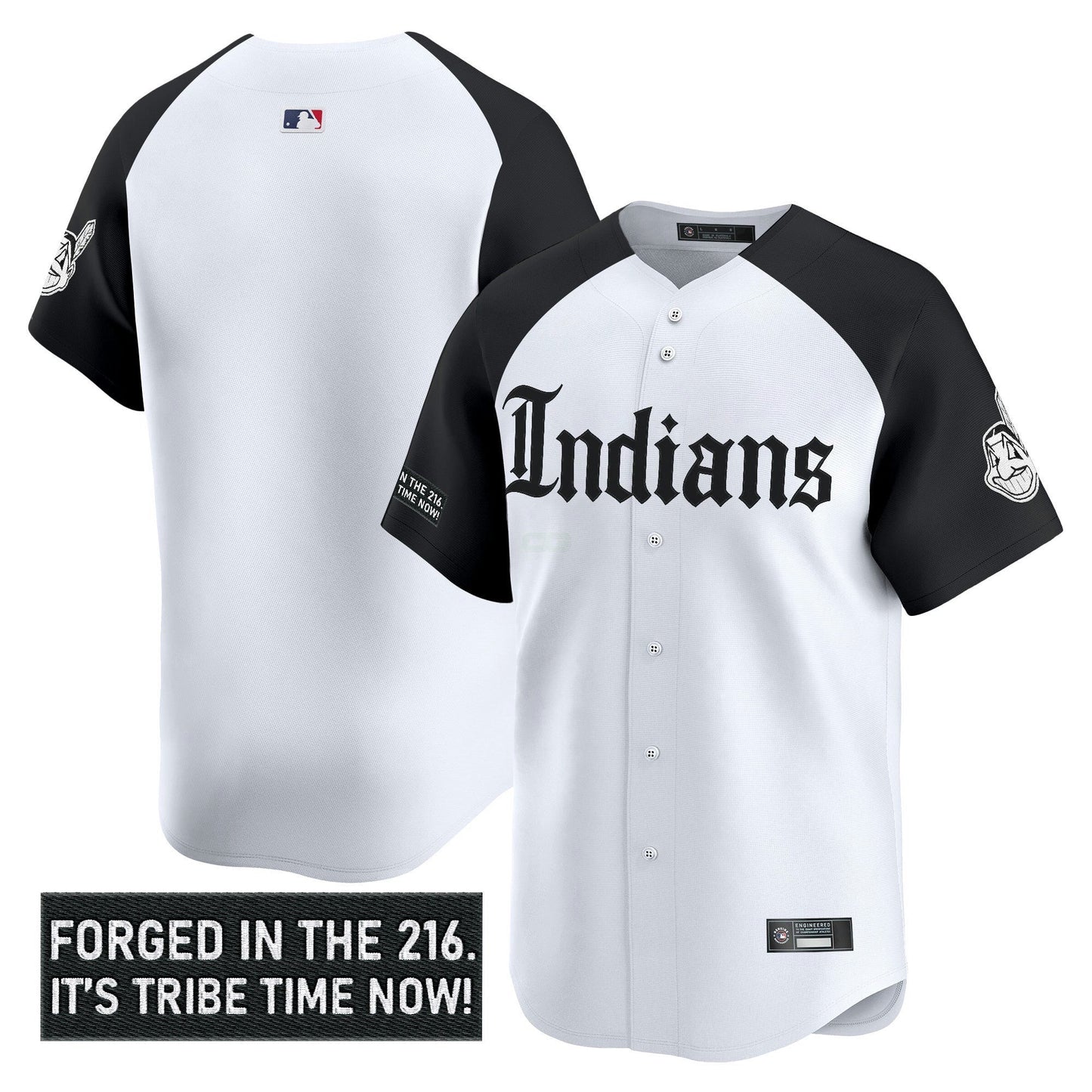 Camisa MLB Men’s Cleveland Indians ‘Gothic Iron Edition’ Vapor Premier Limited Jersey V2
