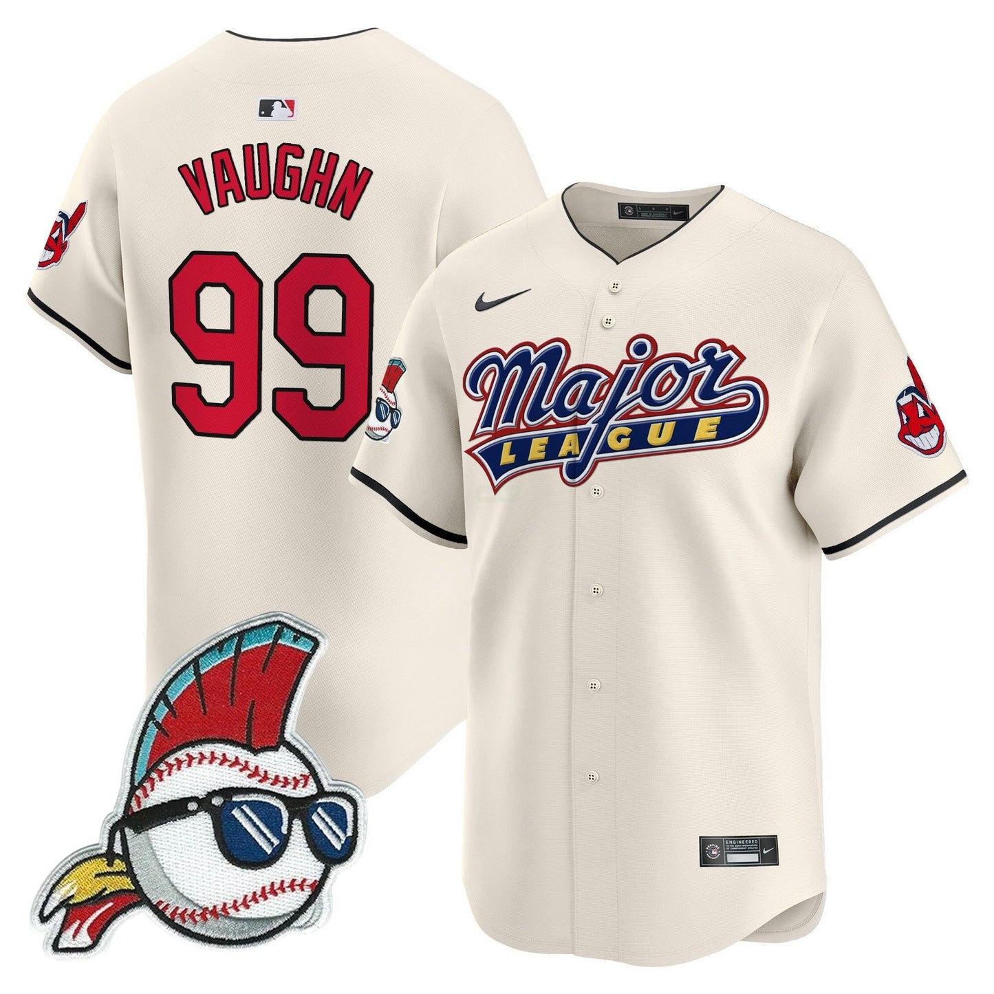 Camisa MLB Men’s Cleveland Indians Major League Vapor Premier Limited Jersey