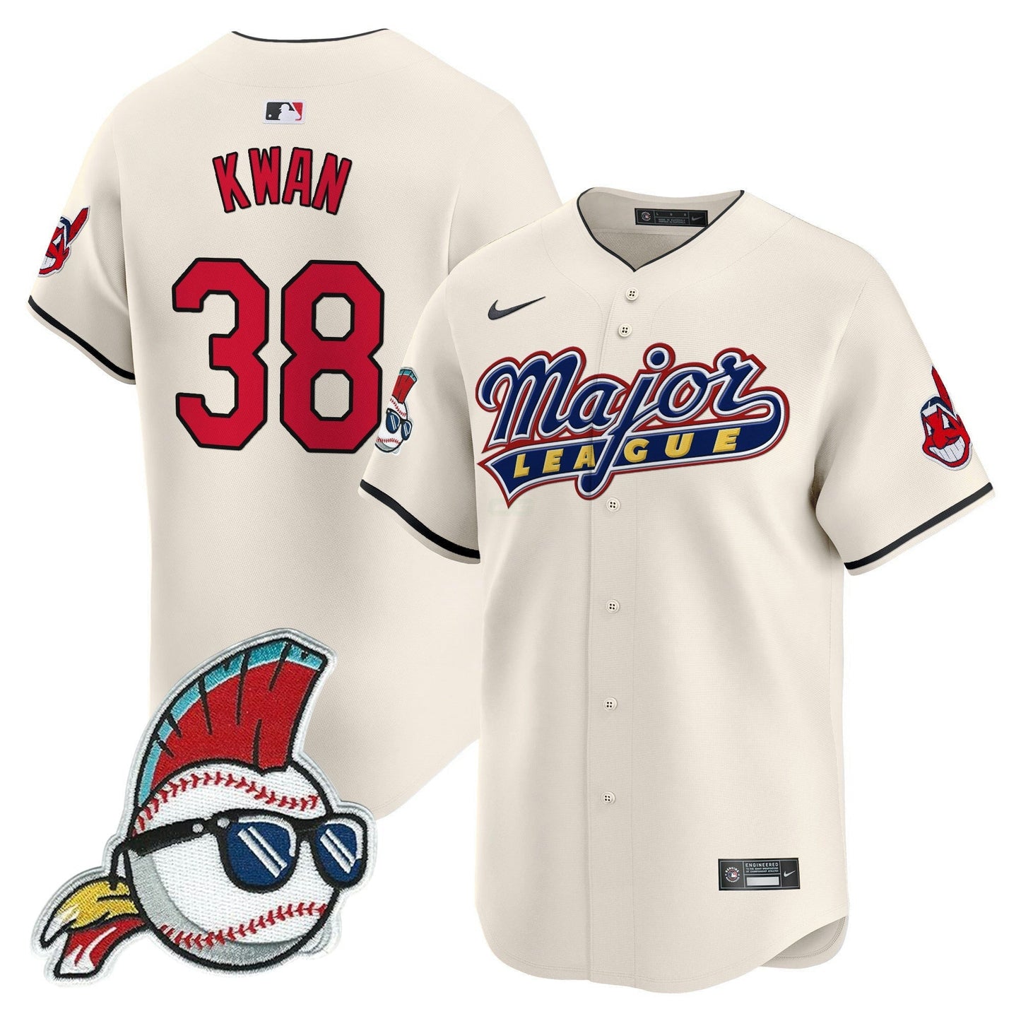 Camisa MLB Men’s Cleveland Indians Major League Vapor Premier Limited Jersey