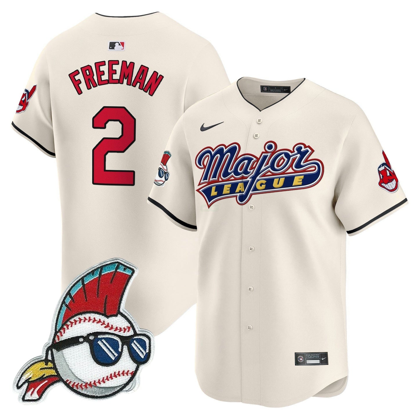 Camisa MLB Men’s Cleveland Indians Major League Vapor Premier Limited Jersey