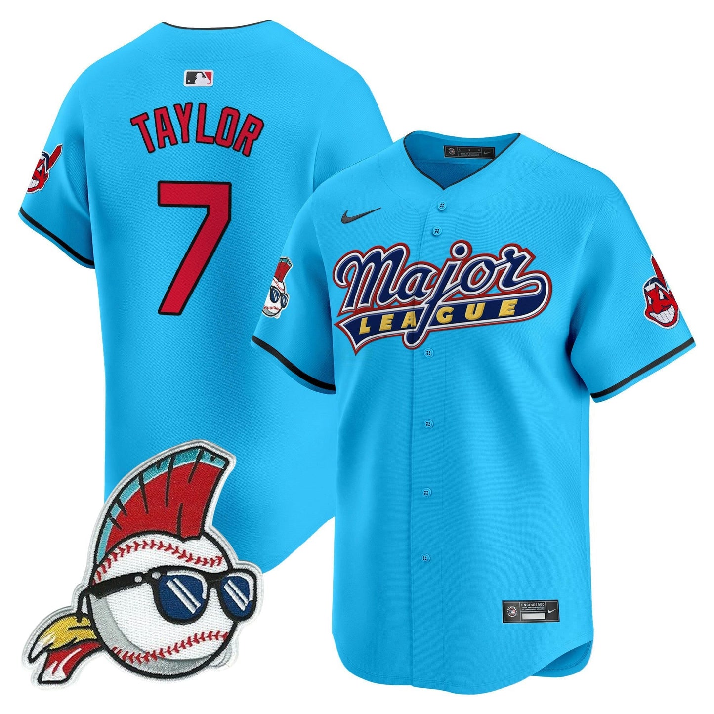 Camisa MLB Men’s Cleveland Indians Major League Vapor Premier Limited Jersey
