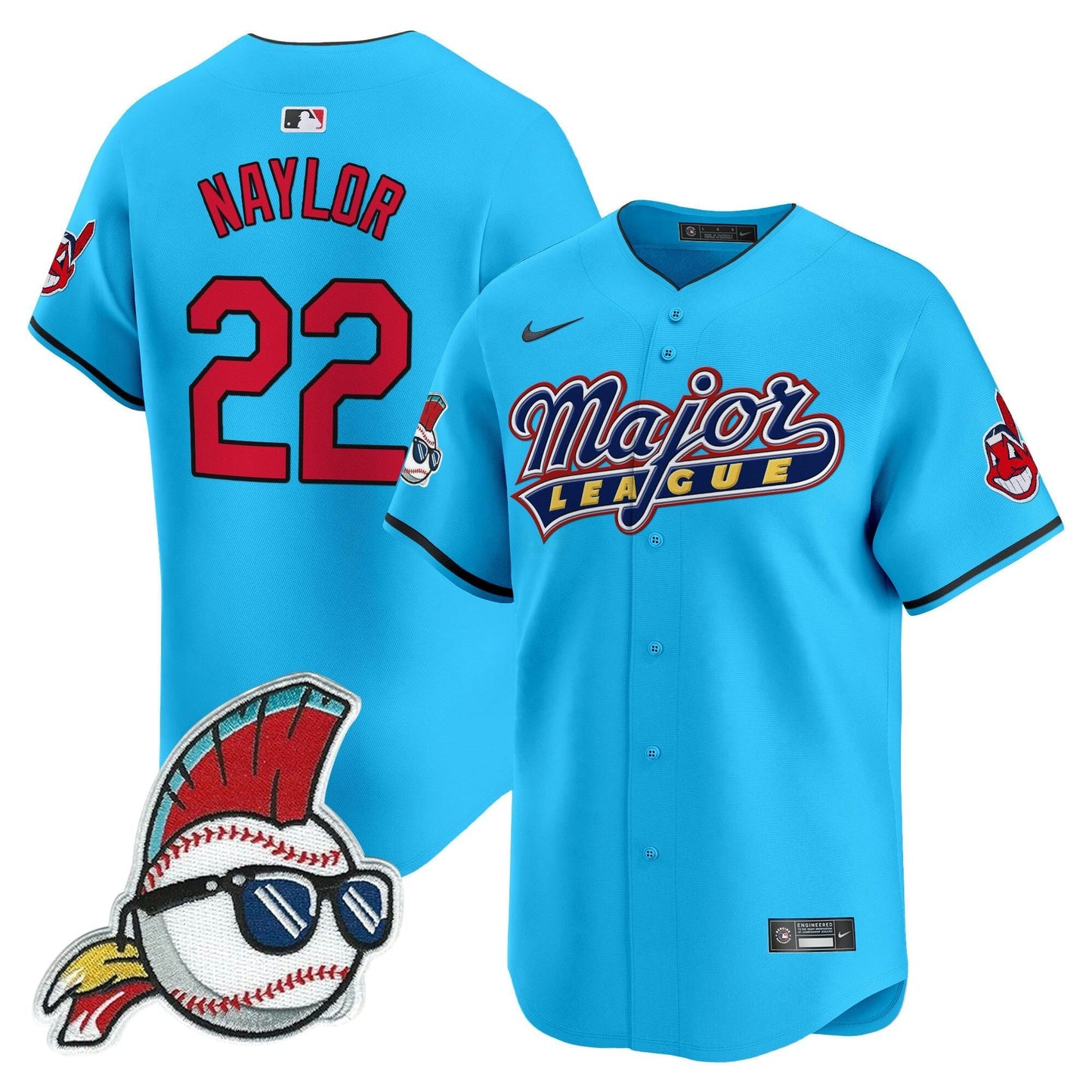 Camisa MLB Men’s Cleveland Indians Major League Vapor Premier Limited Jersey