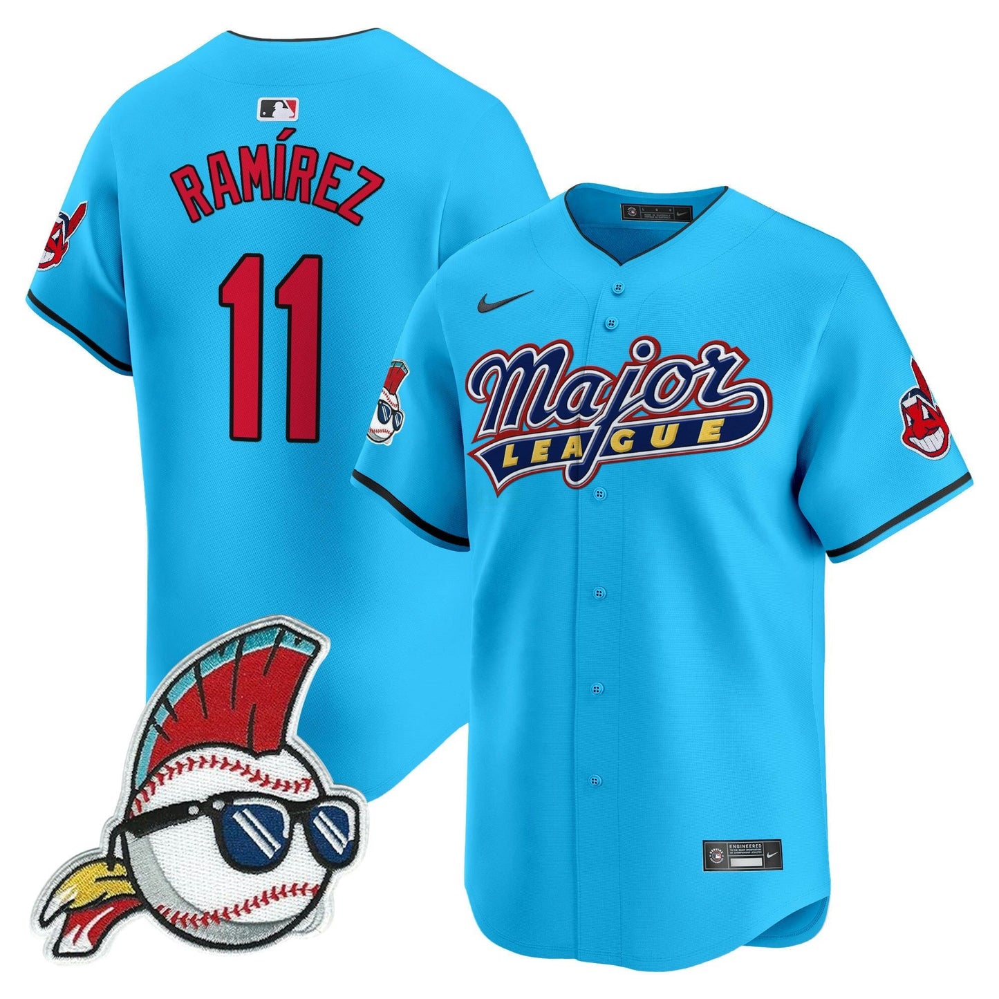 Camisa MLB Men’s Cleveland Indians Major League Vapor Premier Limited Jersey