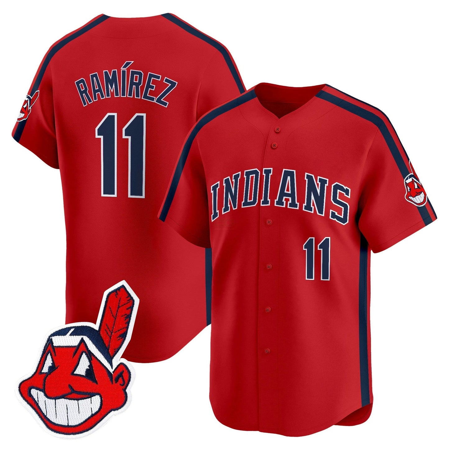 Camisa MLB Men’s Cleveland Indians Ricky ‘Wild Thing’ Vaughn Vapor Premier Limited Jersey