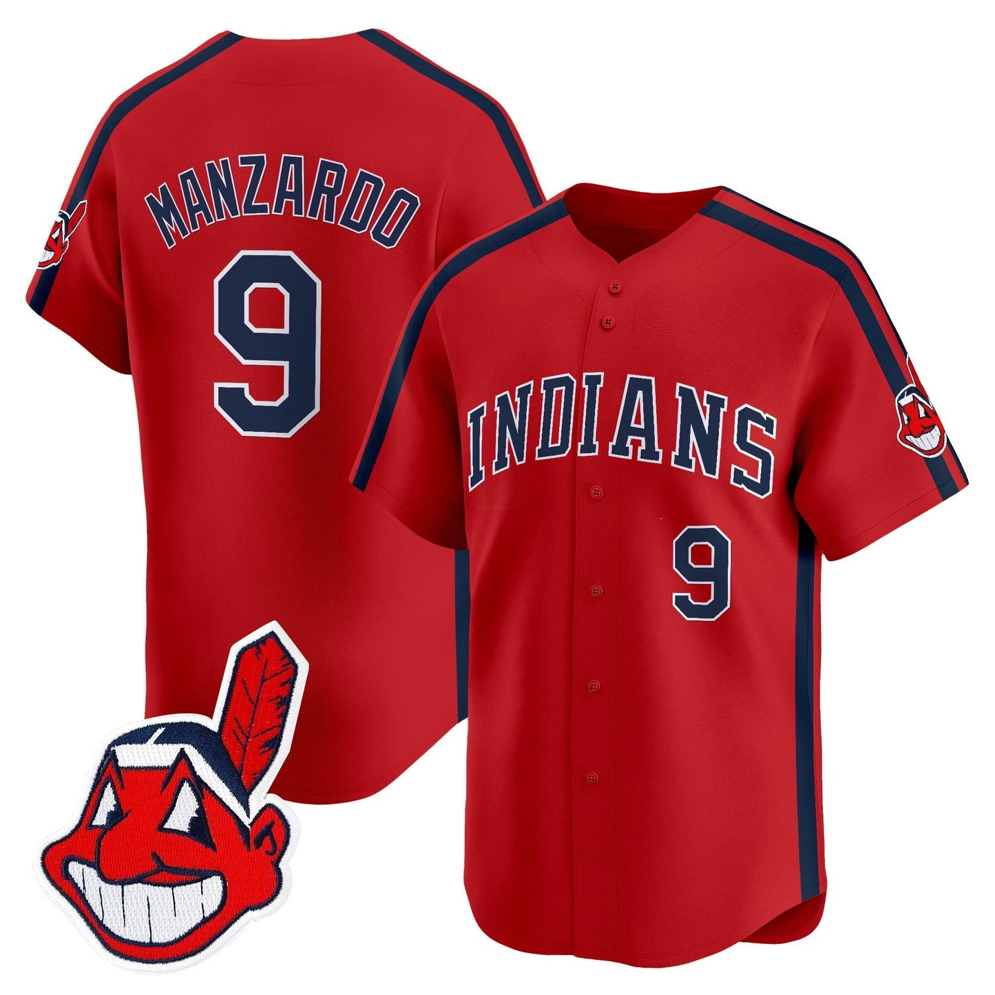 Camisa MLB Men’s Cleveland Indians Ricky ‘Wild Thing’ Vaughn Vapor Premier Limited Jersey