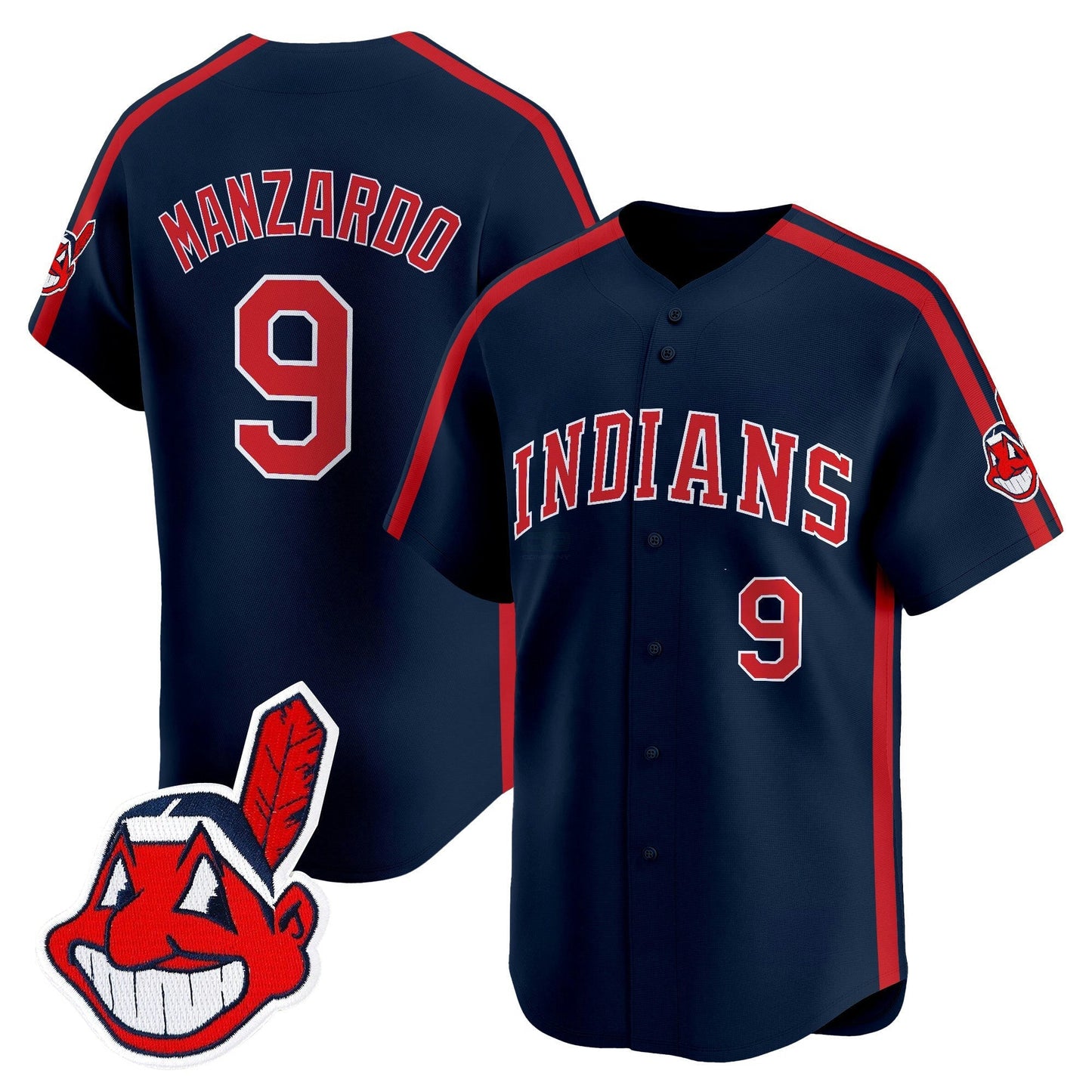 Camisa MLB Men’s Cleveland Indians Ricky ‘Wild Thing’ Vaughn Vapor Premier Limited Jersey