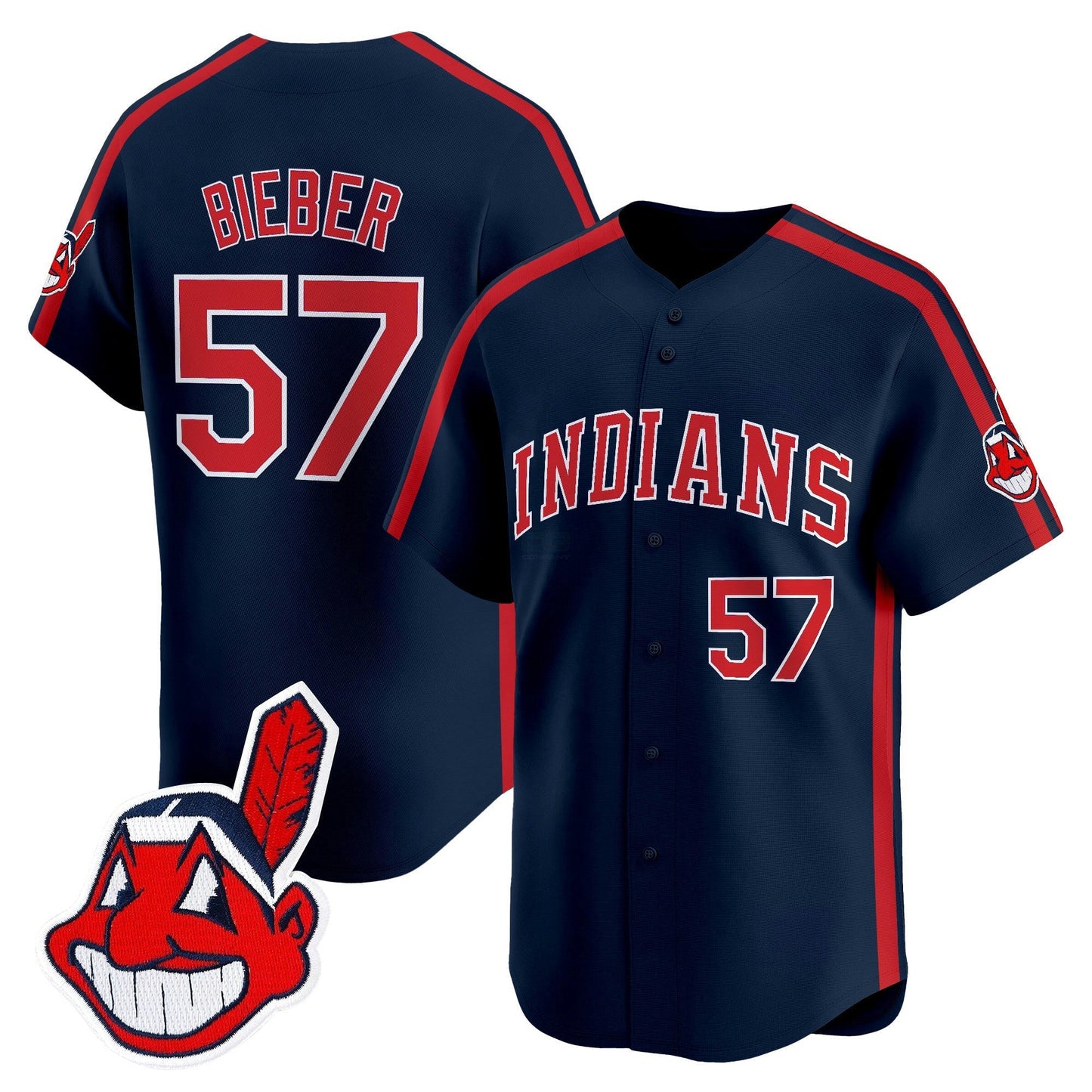 Camisa MLB Men’s Cleveland Indians Ricky ‘Wild Thing’ Vaughn Vapor Premier Limited Jersey