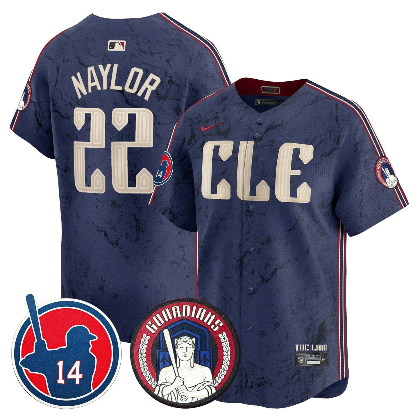 Camisa MLB Men’s Cleveland Larry Doby Patch City Connect Vapor Premier Limited Jersey