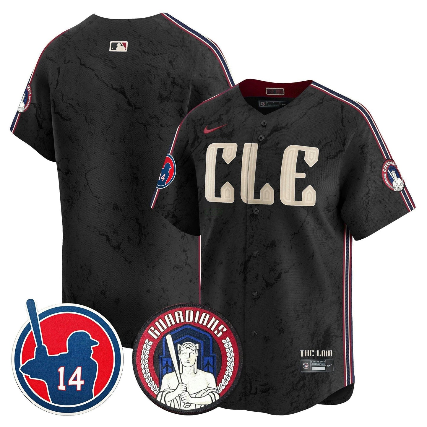 Camisa MLB Men’s Cleveland Larry Doby Patch City Connect Vapor Premier Limited Jersey