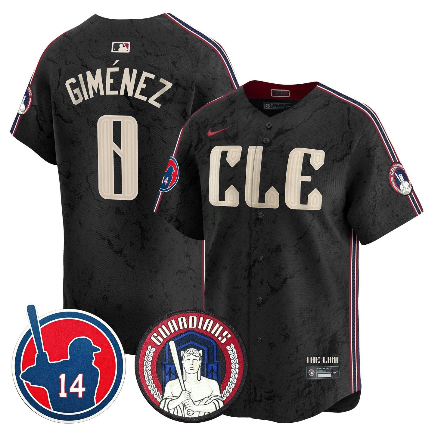 Camisa MLB Men’s Cleveland Larry Doby Patch City Connect Vapor Premier Limited Jersey