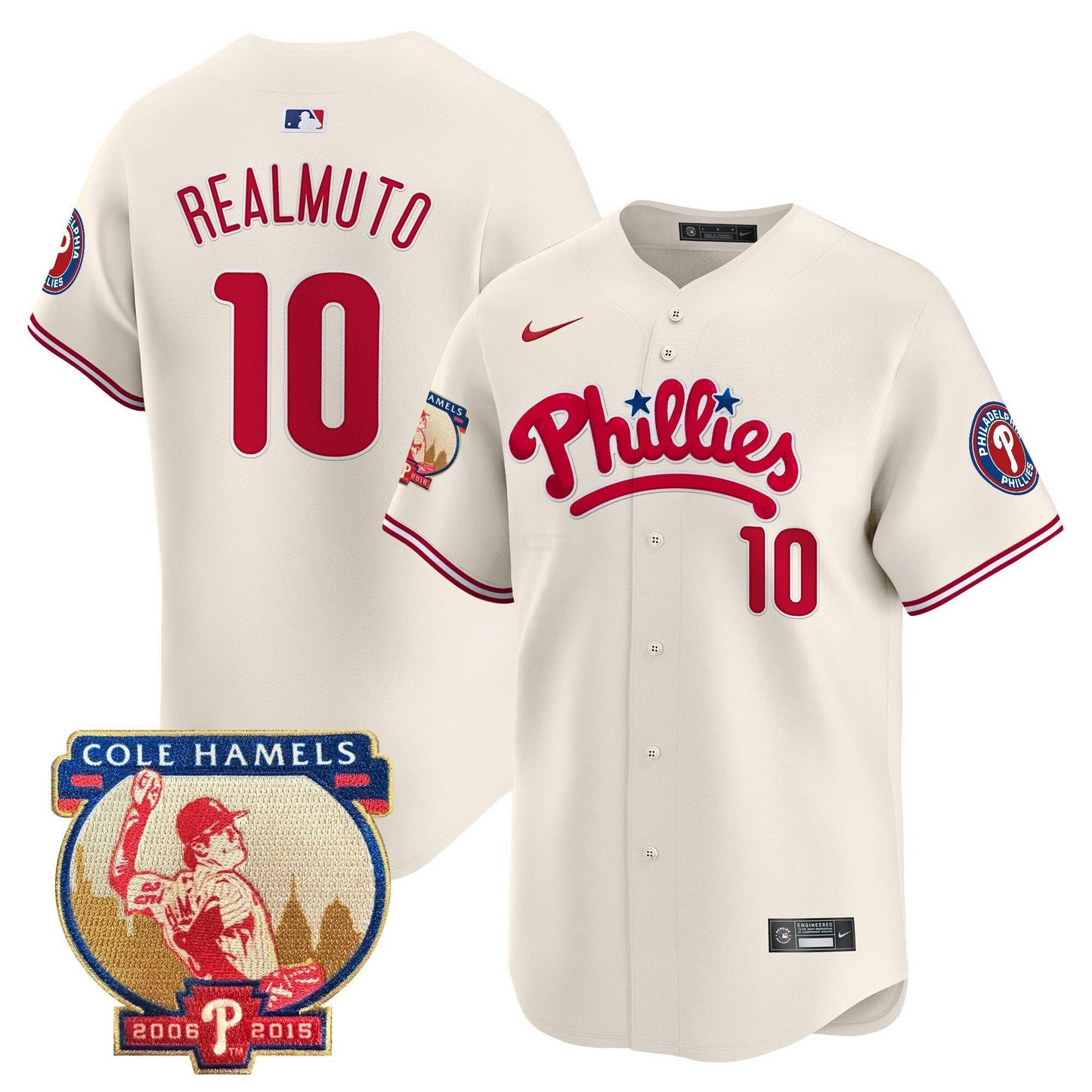 Camisa MLB Men’s Cole Hamels Patch Vapor Premier Limited Jersey