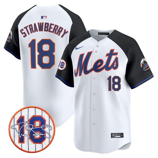Camisa MLB Men’s Darryl Strawberry Patch Vapor Premier Limited Jersey