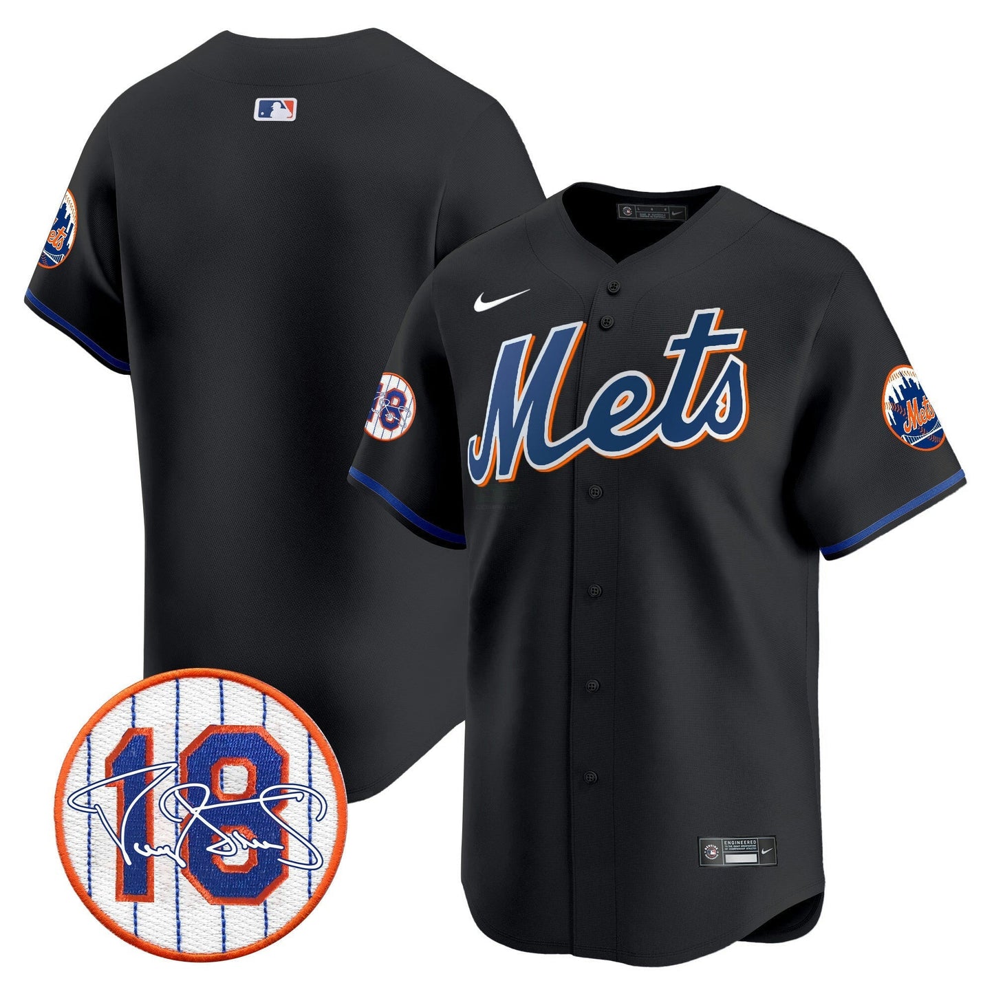 Camisa MLB Men’s Darryl Strawberry Patch Vapor Premier Limited Jersey