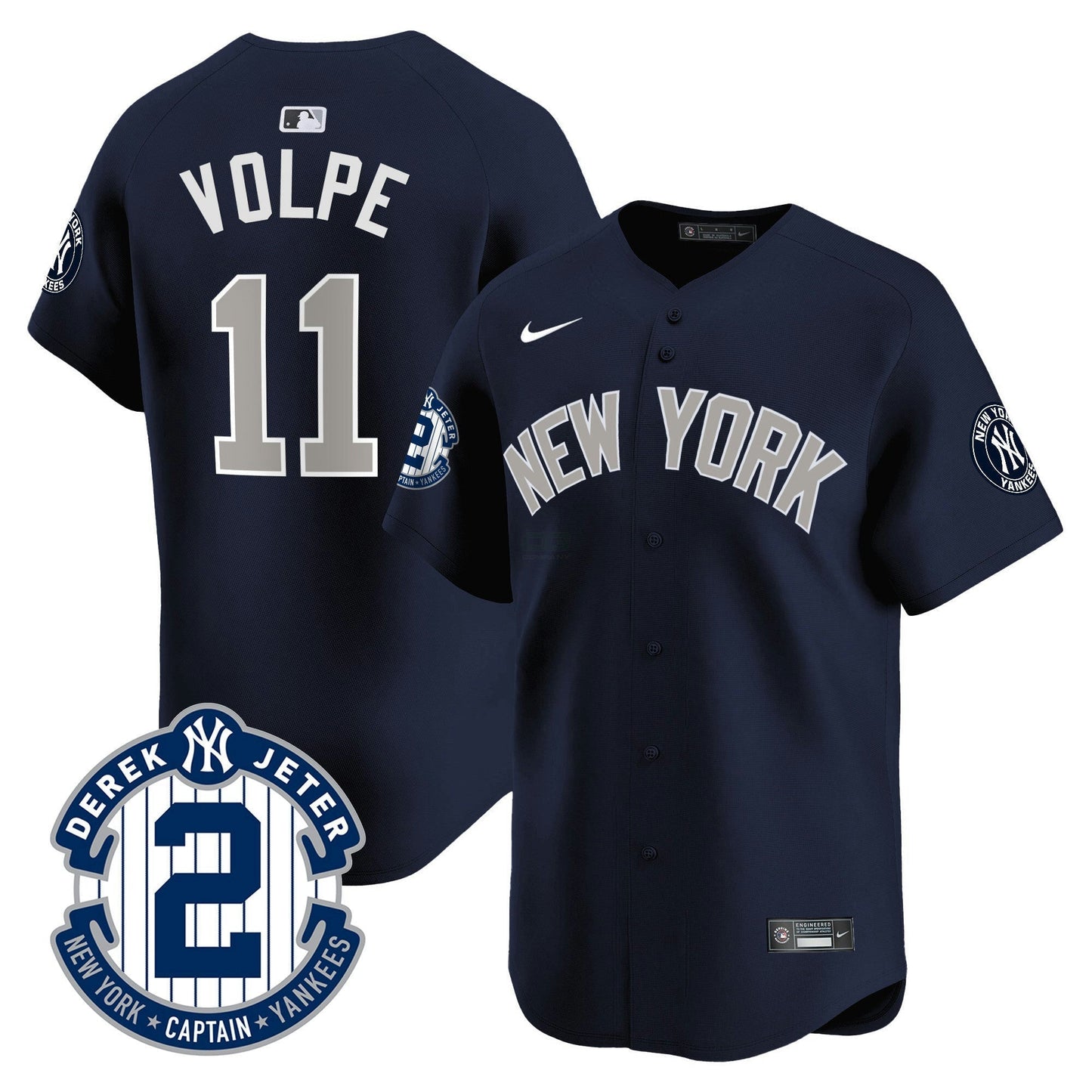 Camisa MLB Men’s Derek Jeter Patch Vapor Premier Limited Jersey