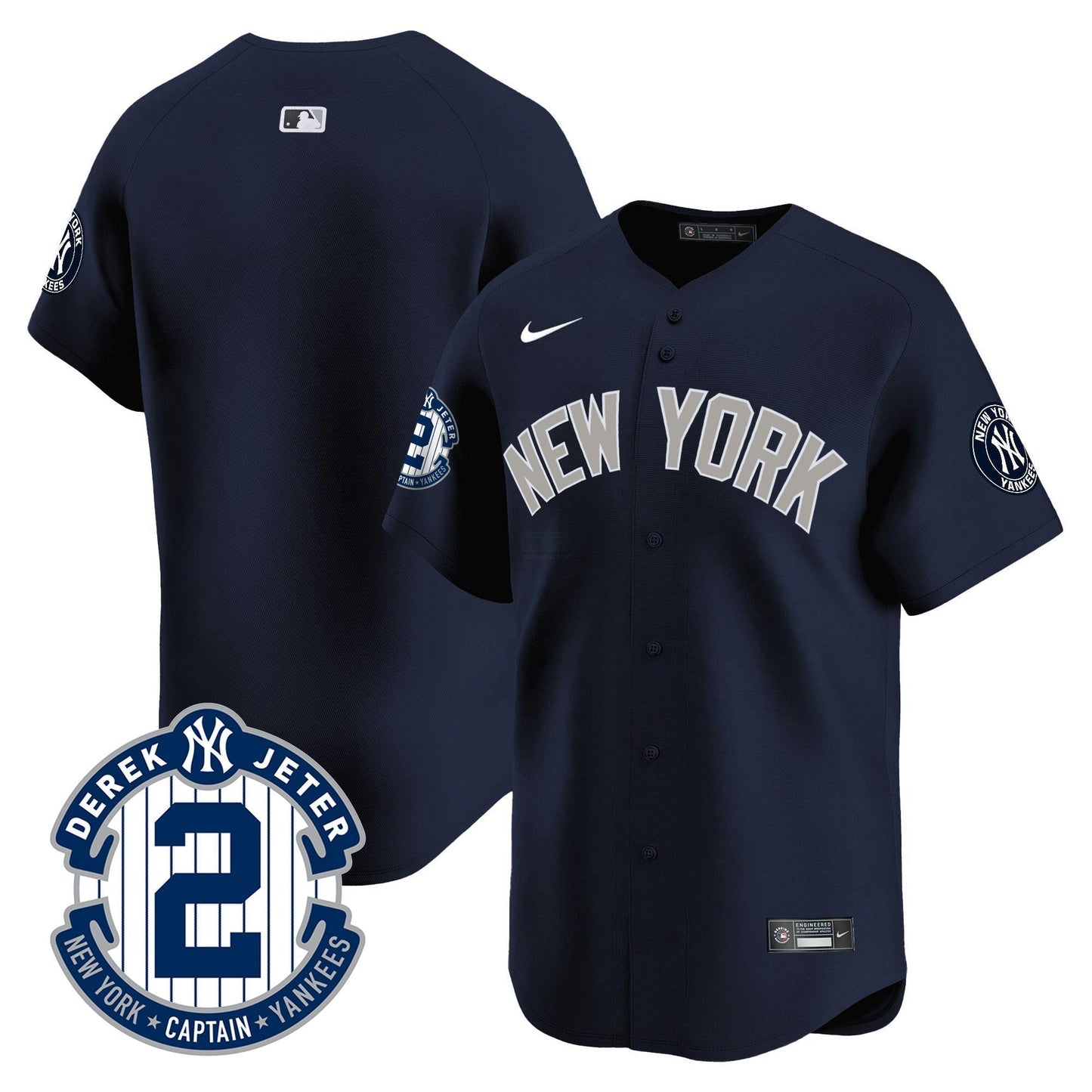 Camisa MLB Men’s Derek Jeter Patch Vapor Premier Limited Jersey