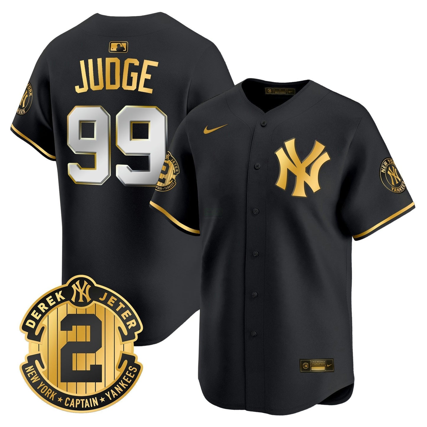 Camisa MLB Men’s Derek Jeter Patch Vapor Premier Limited Jersey