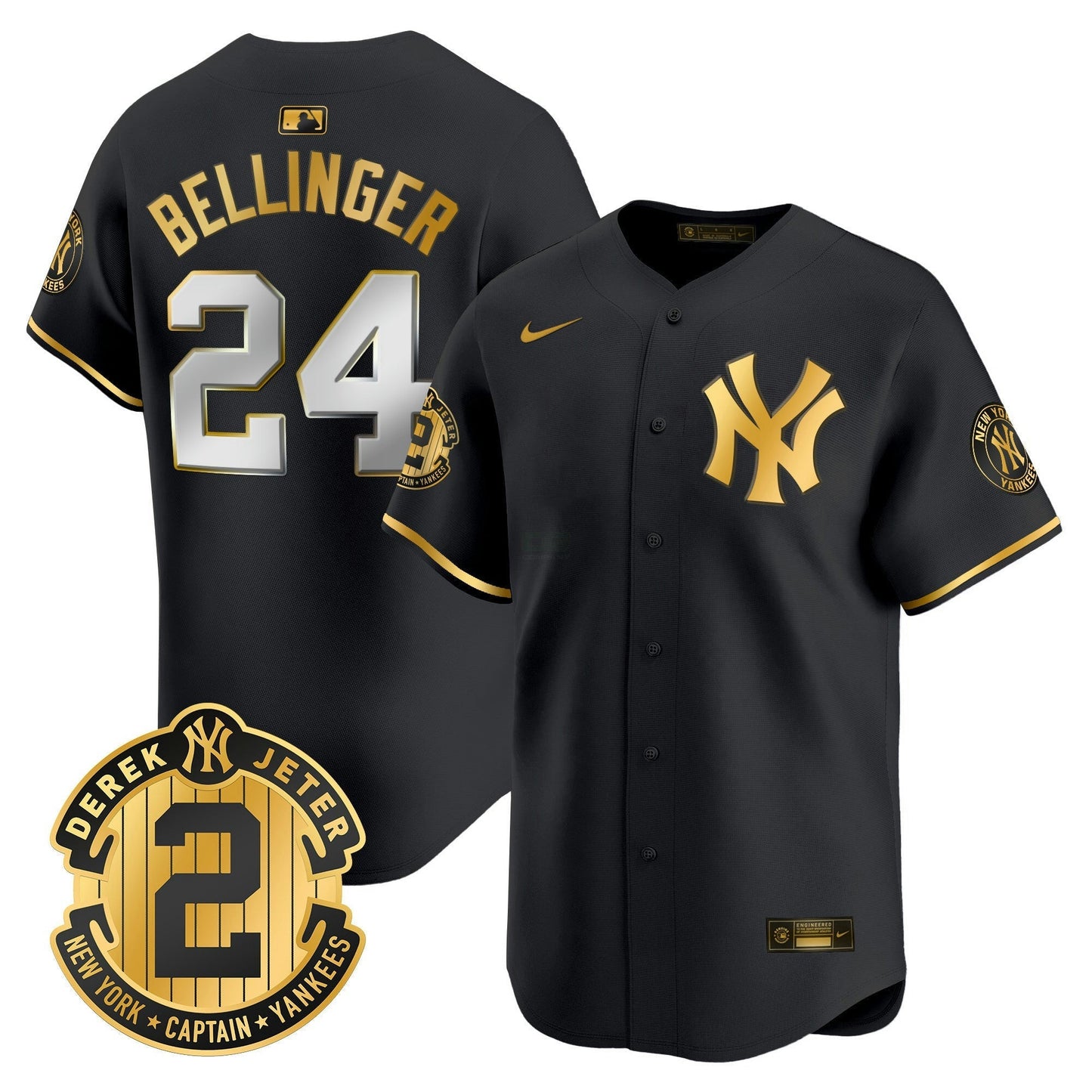 Camisa MLB Men’s Derek Jeter Patch Vapor Premier Limited Jersey