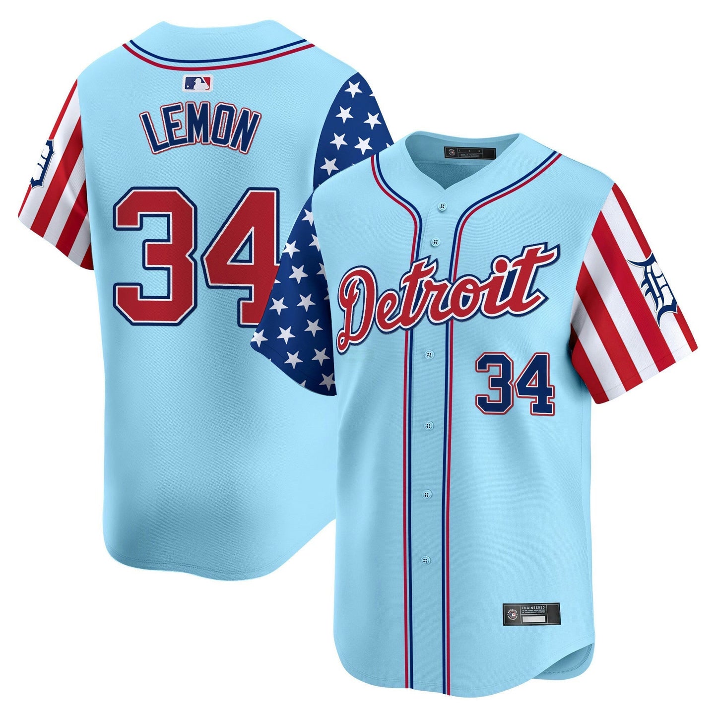 Camisa MLB Men’s Detroit 2025 Independence Day Vapor Premier Limited Jersey
