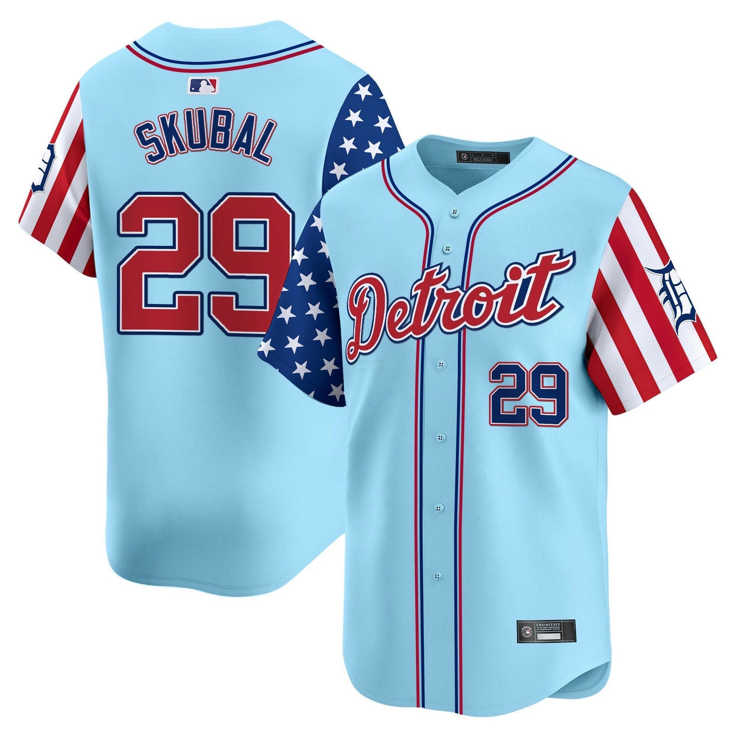 Camisa MLB Men’s Detroit 2025 Independence Day Vapor Premier Limited Jersey