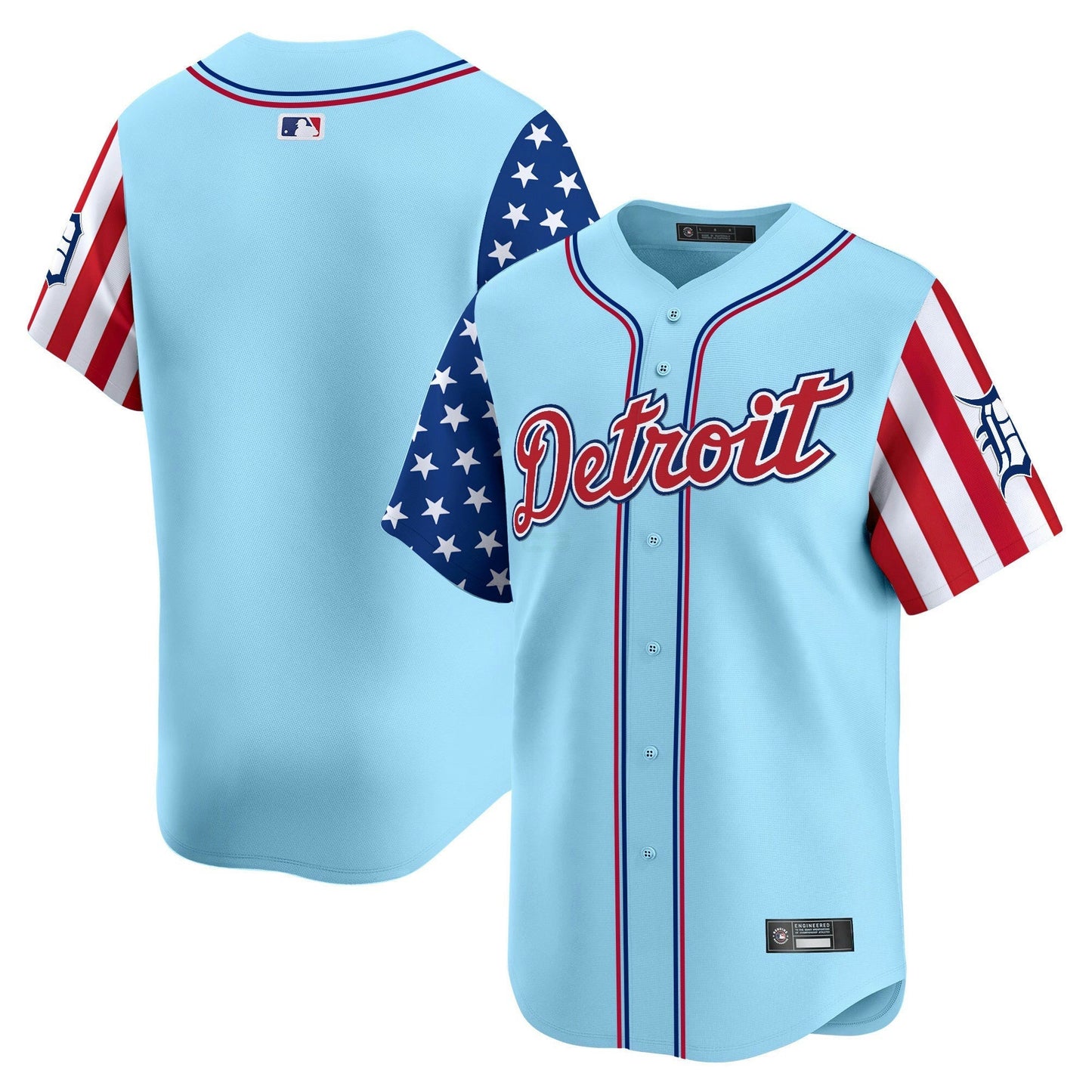 Camisa MLB Men’s Detroit 2025 Independence Day Vapor Premier Limited Jersey