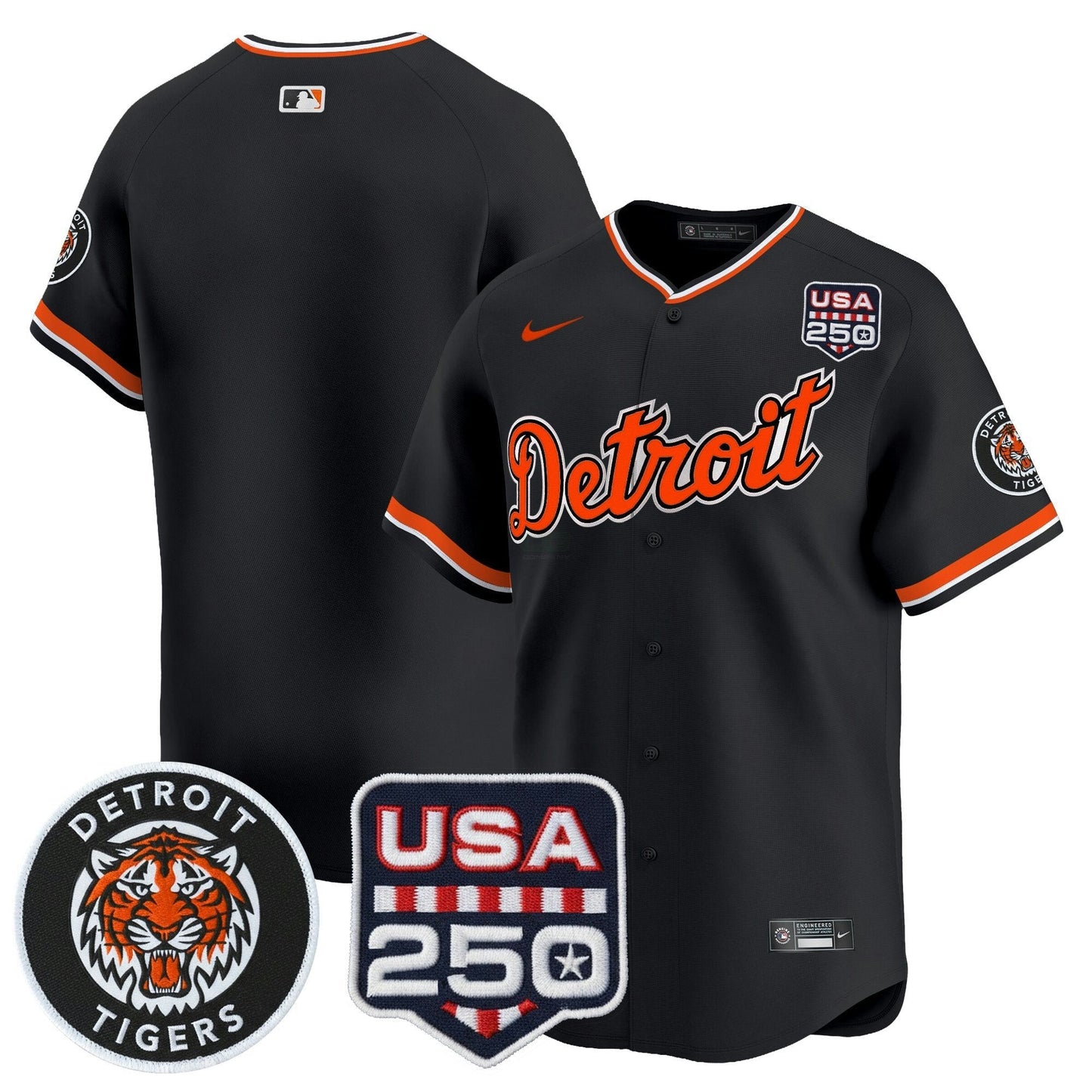 Camisa MLB Men’s Detroit 2026 Alternativa Vapor Premier Limited Jersey – 250America Patch