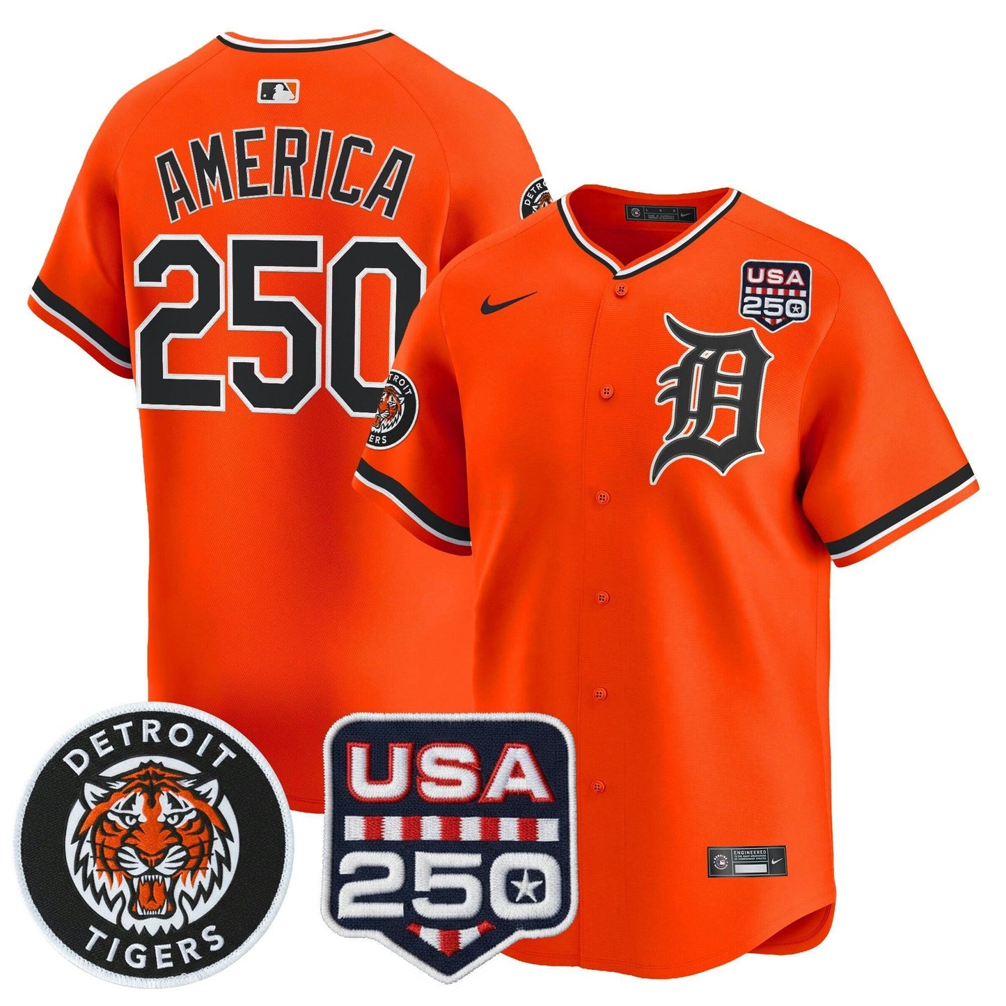 Camisa MLB Men’s Detroit 2026 Alternativa Vapor Premier Limited Jersey – 250America Patch