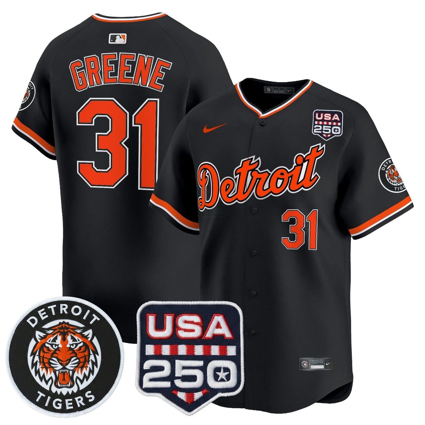 Camisa MLB Men’s Detroit 2026 Alternativa Vapor Premier Limited Jersey – 250America Patch
