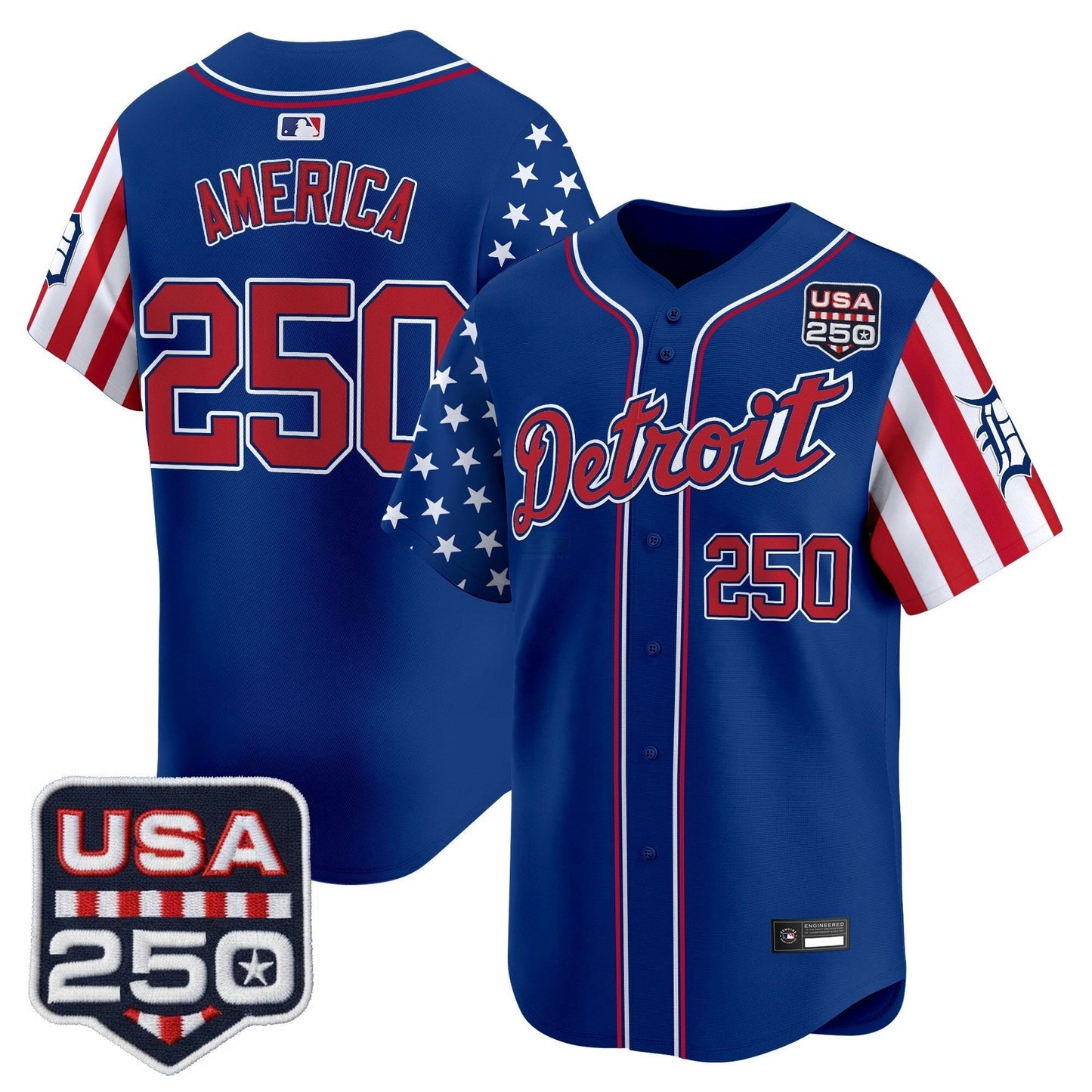 Camisa MLB Men’s Detroit “America250 Edition” Vapor Premier Limited Jersey