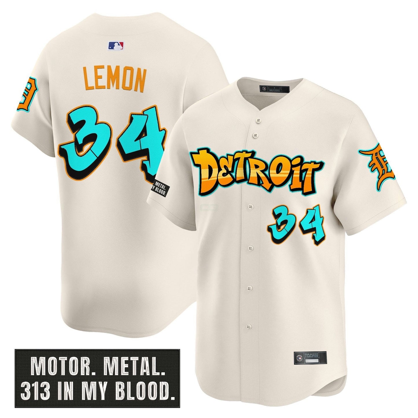 Camisa MLB Men’s Detroit ‘Graffiti Motor City Edition’ Vapor Premier Limited Jersey