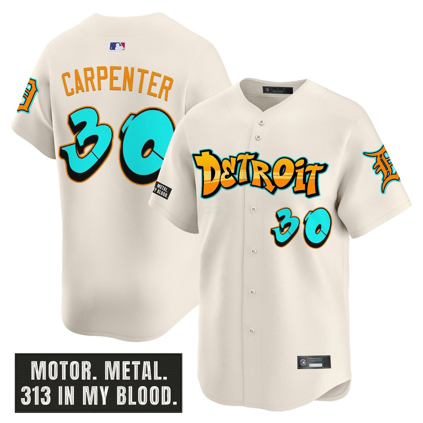Camisa MLB Men’s Detroit ‘Graffiti Motor City Edition’ Vapor Premier Limited Jersey