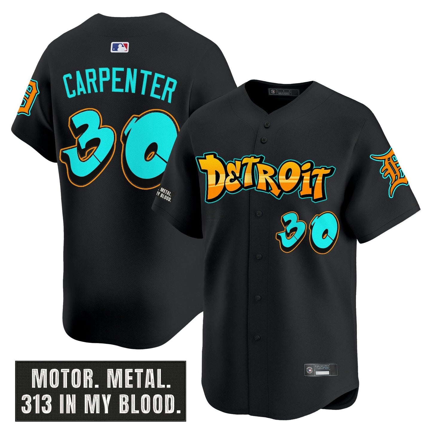 Camisa MLB Men’s Detroit ‘Graffiti Motor City Edition’ Vapor Premier Limited Jersey