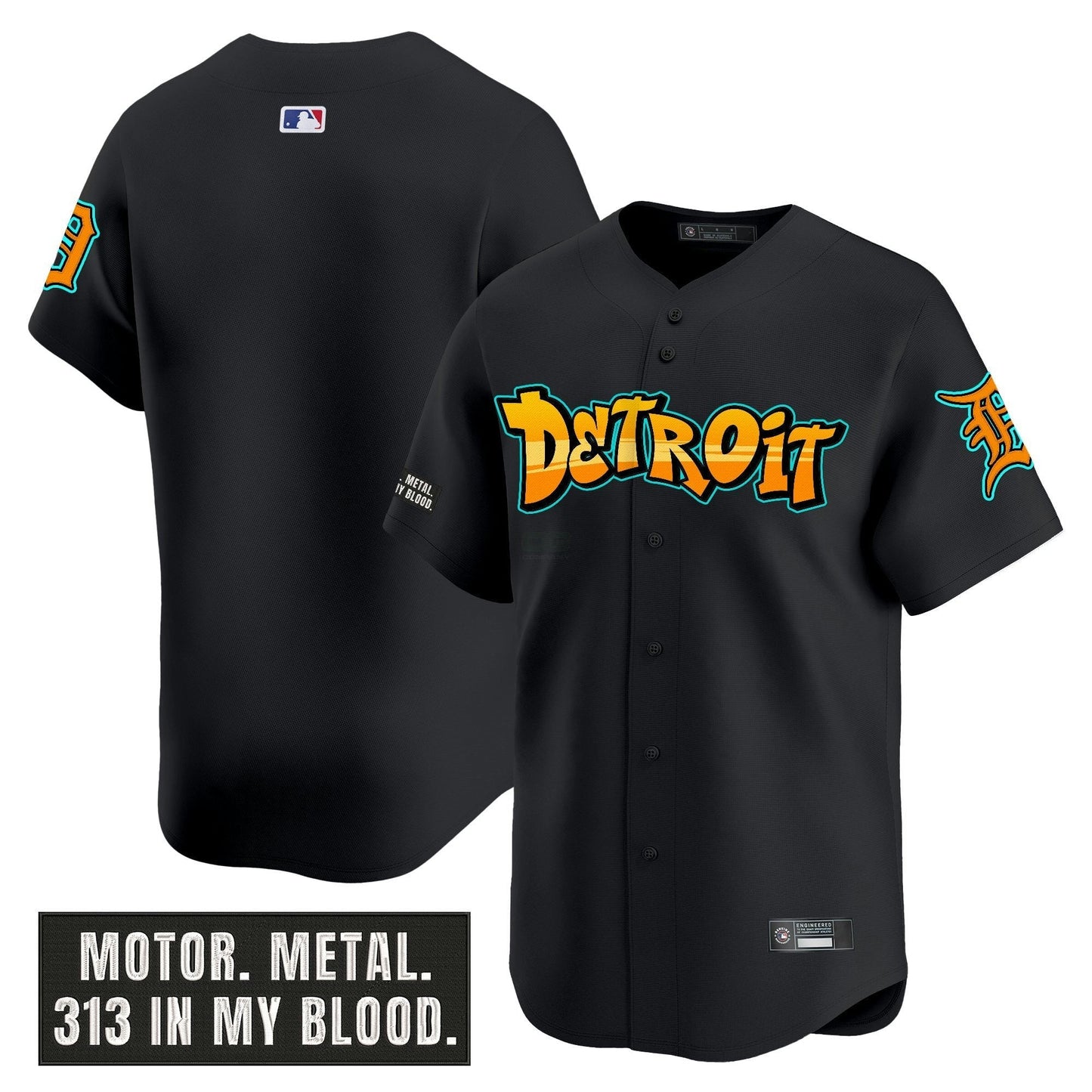 Camisa MLB Men’s Detroit ‘Graffiti Motor City Edition’ Vapor Premier Limited Jersey