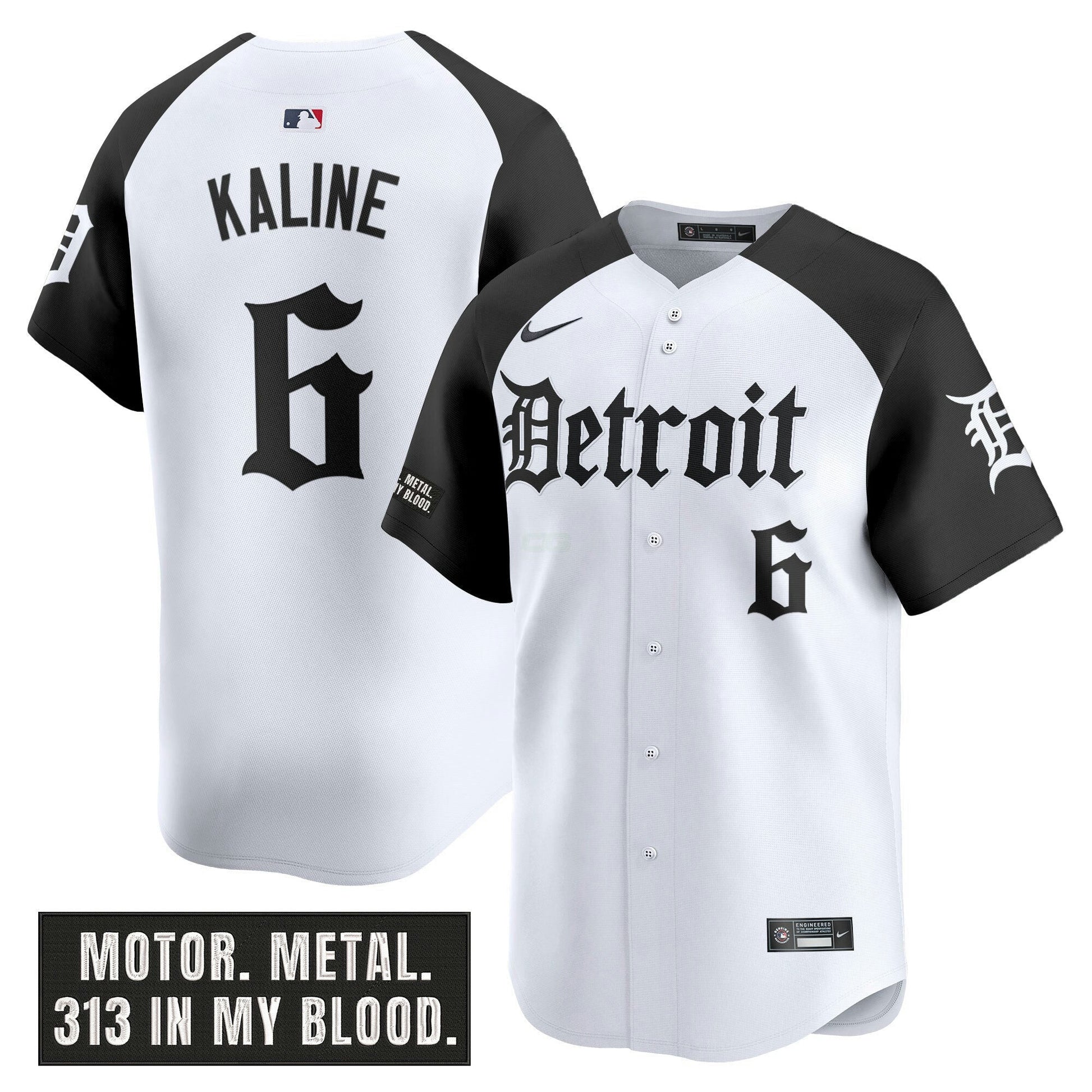 Camisa MLB Men’s Detroit ‘Motor Gothic Edition’ Vapor Premier Limited Jersey