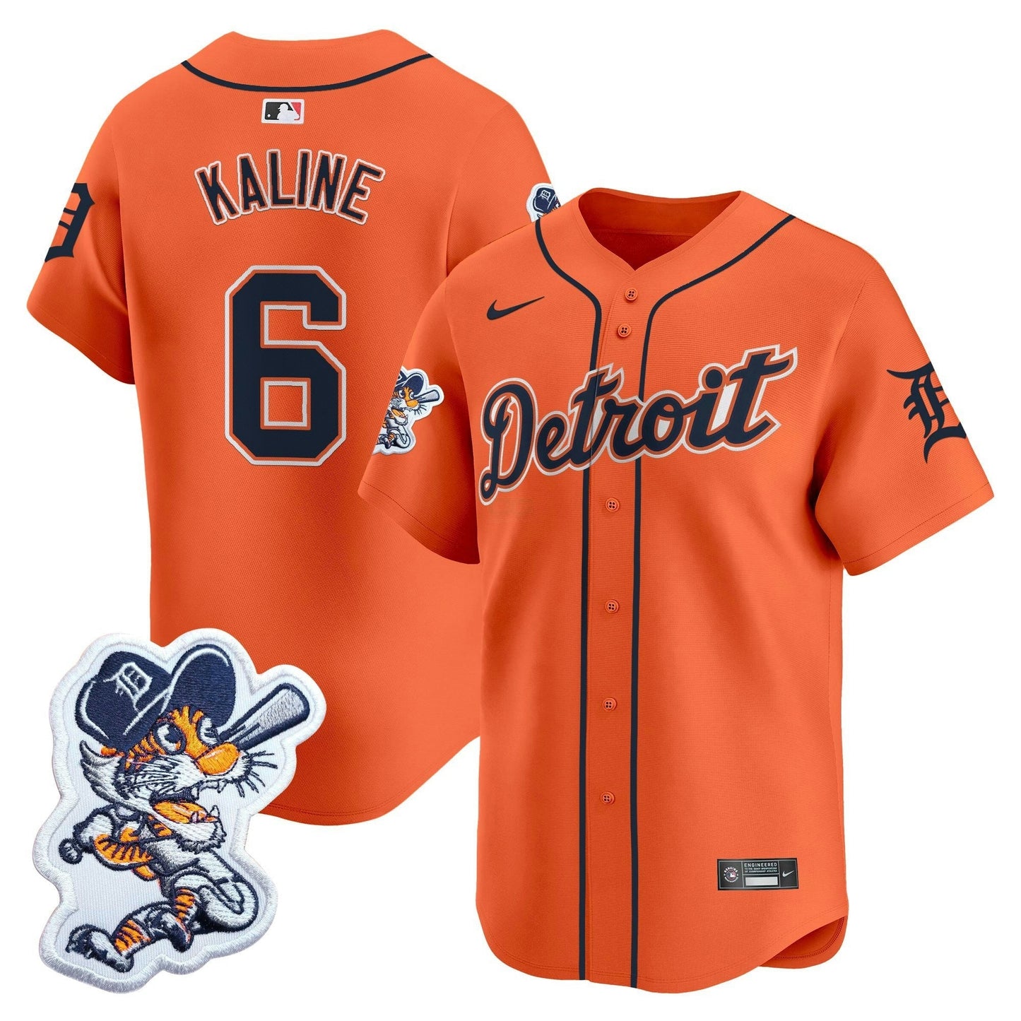 Camisa MLB Men’s Detroit Paws Patch Vapor Premier Limited Jersey
