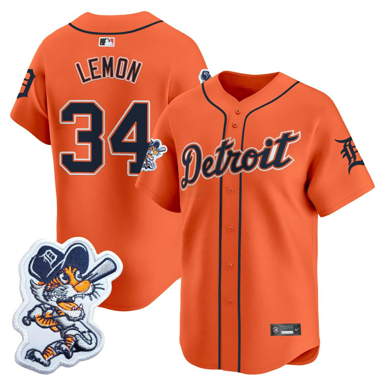 Camisa MLB Men’s Detroit Paws Patch Vapor Premier Limited Jersey
