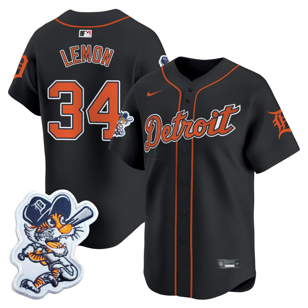 Camisa MLB Men’s Detroit Paws Patch Vapor Premier Limited Jersey