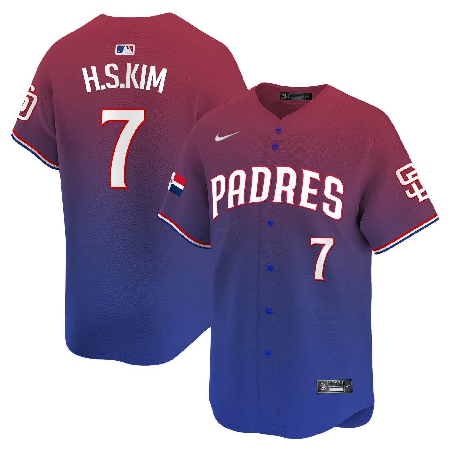 Camisa MLB Men’s Dominican Republic Vapor Premier Limited Jersey