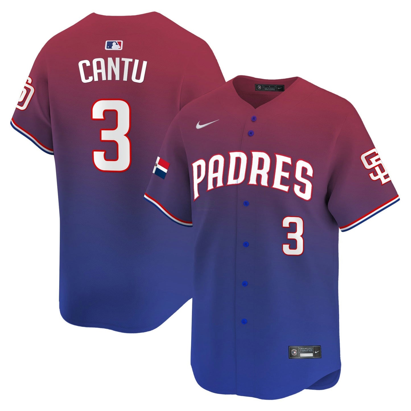 Camisa MLB Men’s Dominican Republic Vapor Premier Limited Jersey