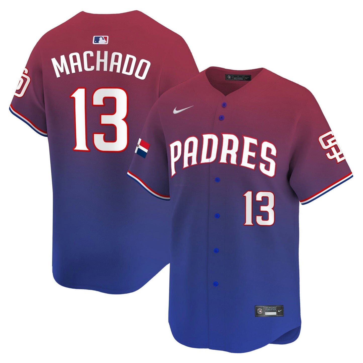 Camisa MLB Men’s Dominican Republic Vapor Premier Limited Jersey
