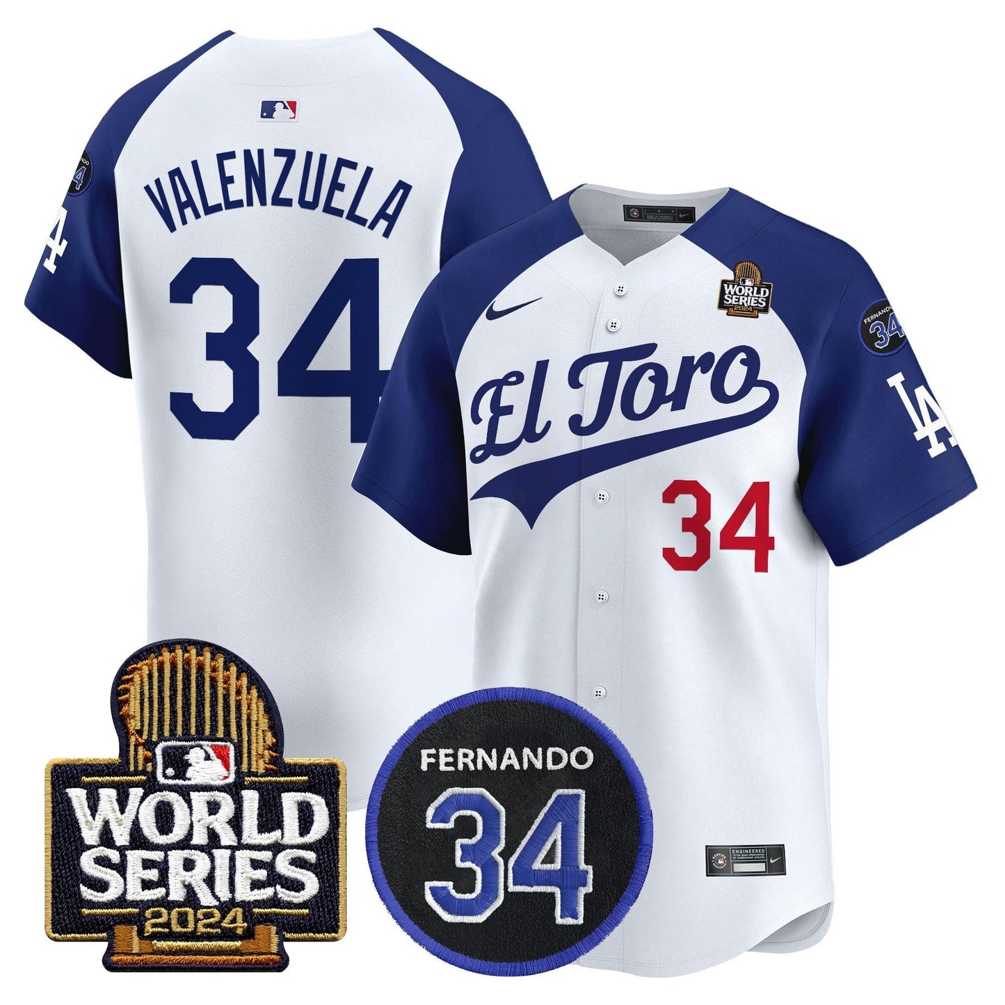 Camisa MLB Men’s El Toro 2024 World Series Patch Vapor Premier Limited Jersey