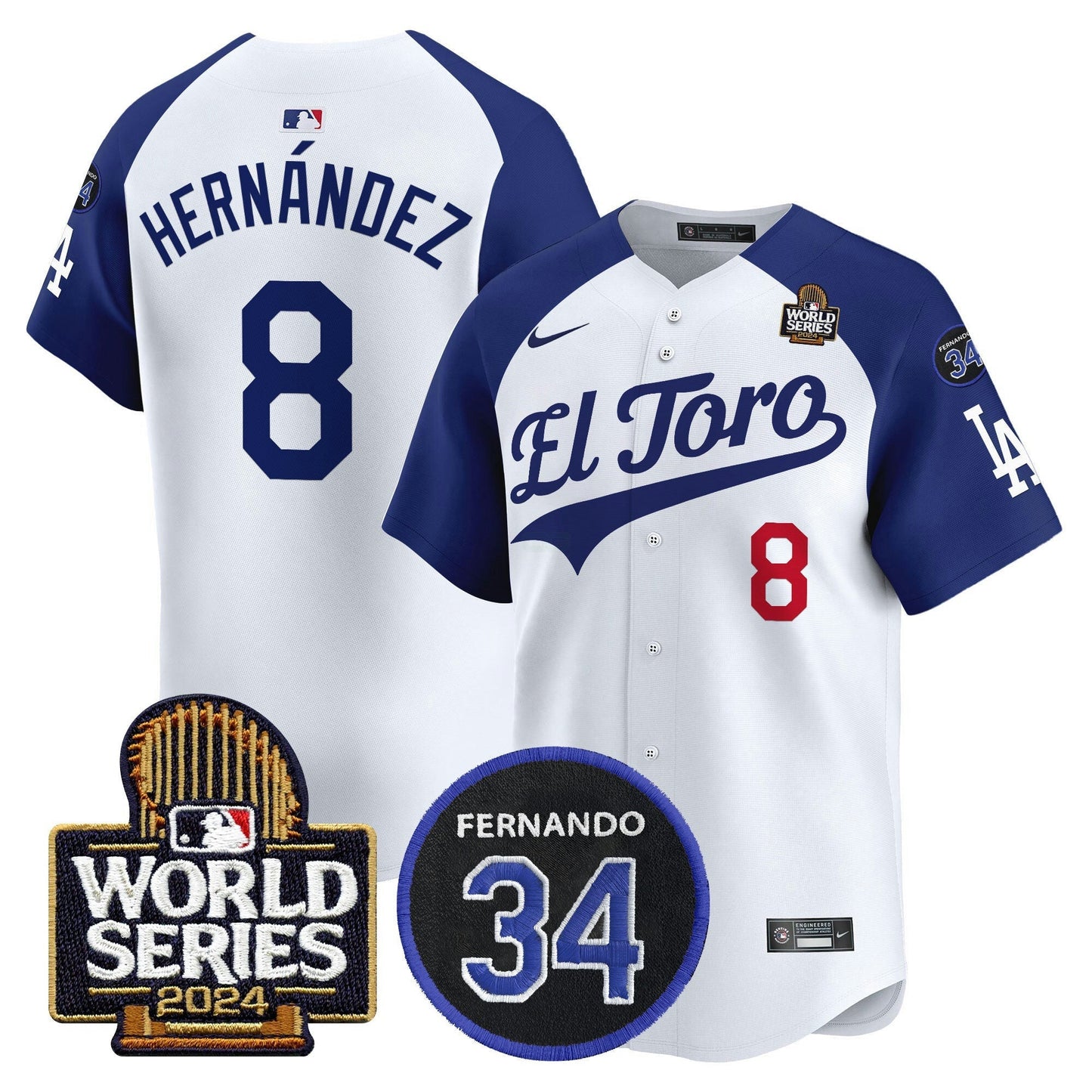 Camisa MLB Men’s El Toro 2024 World Series Patch Vapor Premier Limited Jersey