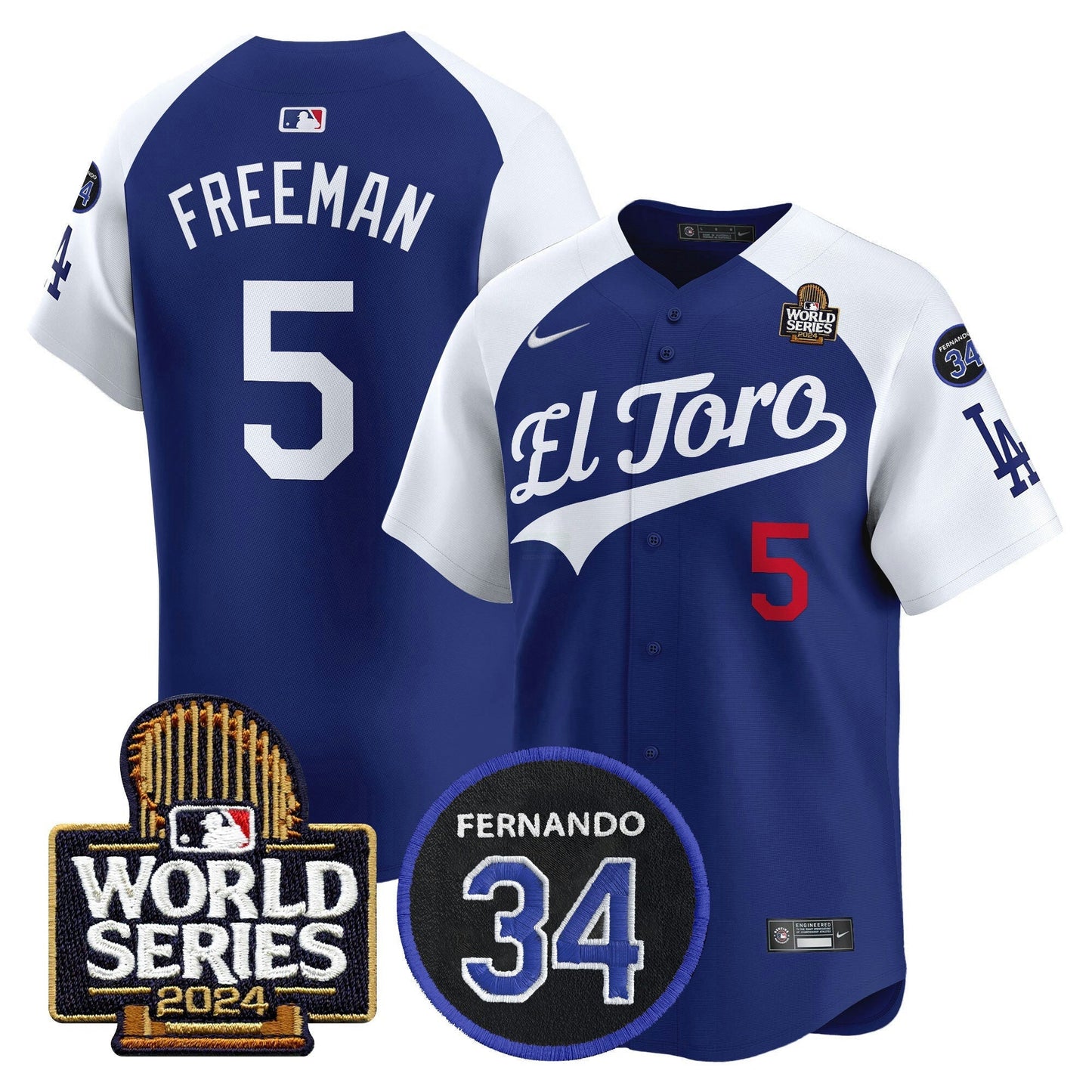 Camisa MLB Men’s El Toro 2024 World Series Patch Vapor Premier Limited Jersey