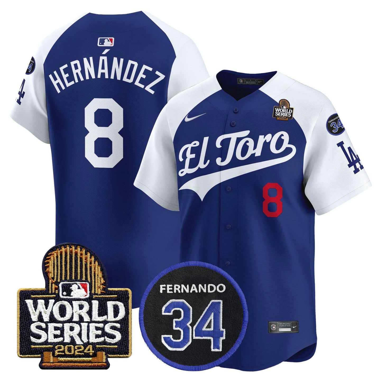 Camisa MLB Men’s El Toro 2024 World Series Patch Vapor Premier Limited Jersey