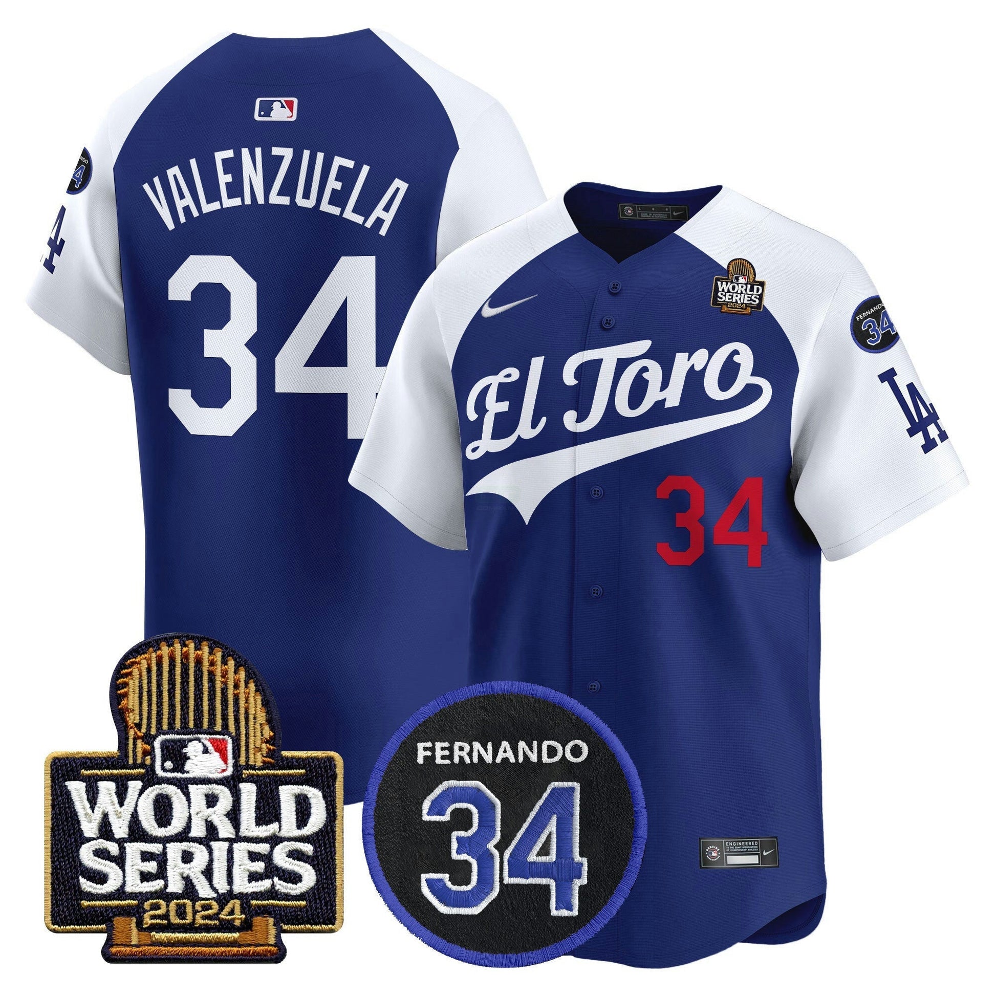 Camisa MLB Men’s El Toro 2024 World Series Patch Vapor Premier Limited Jersey